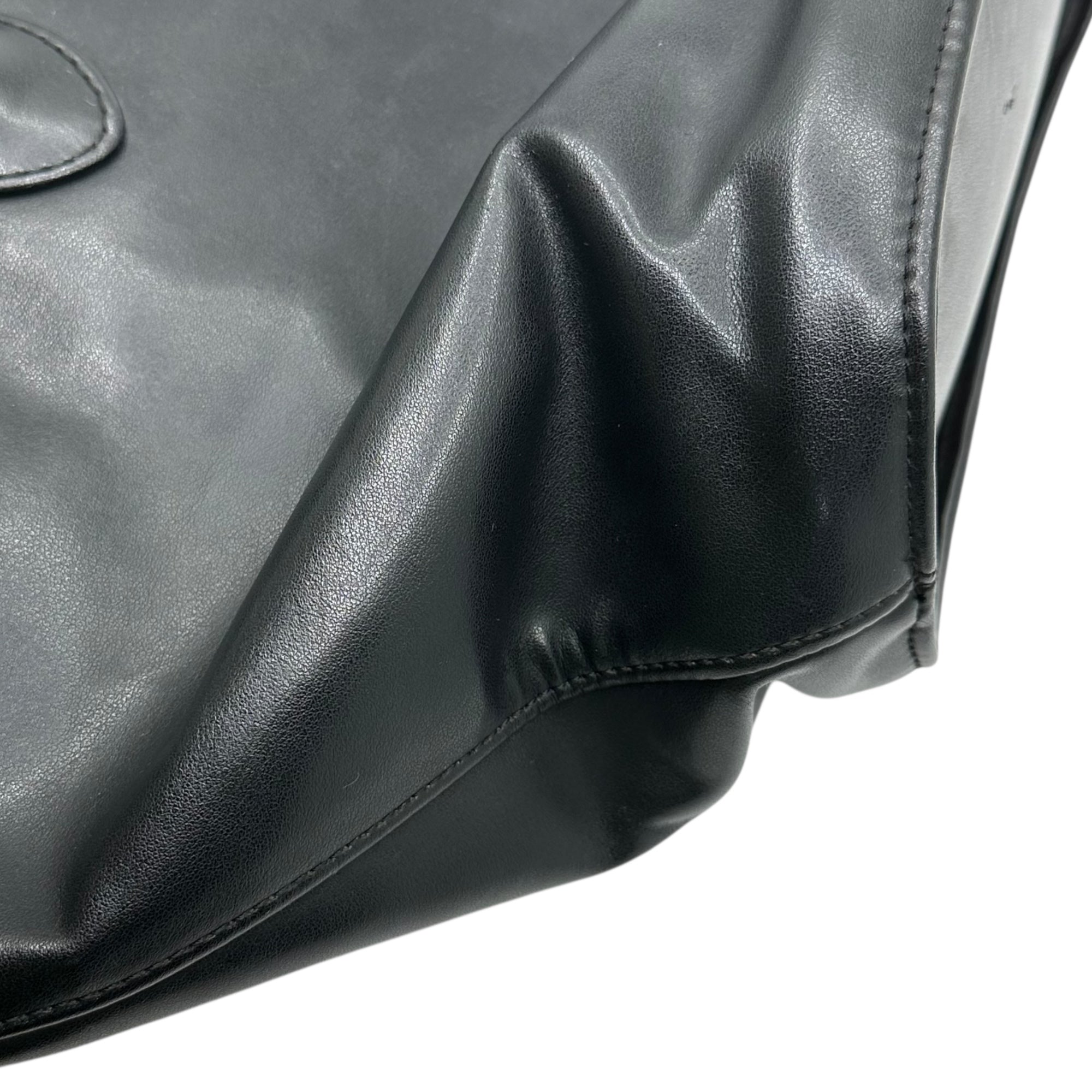 COMME des GARCONS(コムデギャルソン) Eco-Leather Boat-Shaped Tote Bag エコレザー 舟形 トート バッグ ブラック