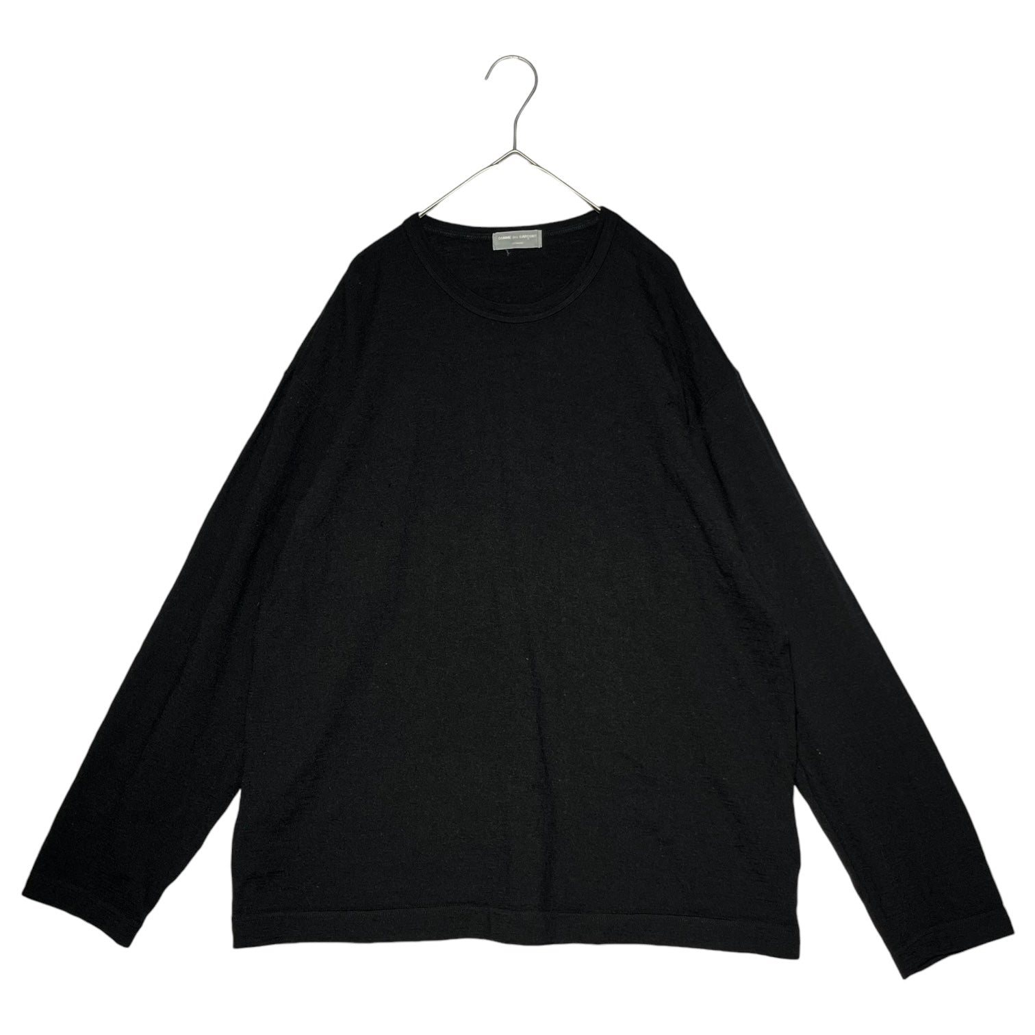 COMME des GARCONS HOMME(コムデギャルソンオム) 90's long sleeve wool cut and sew 90年代 長袖 ウール カットソー HT-040090 FREE ブラック AD1997