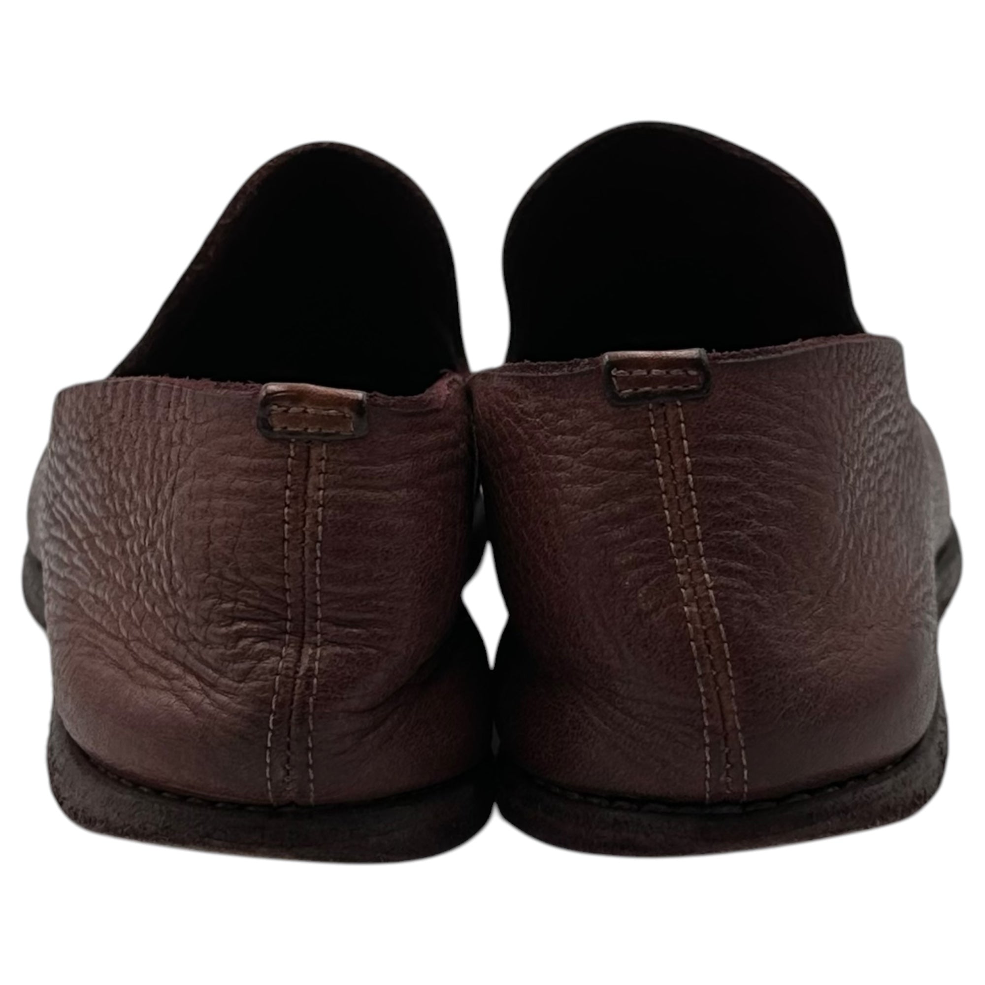 GUIDI(グイディ) CALF FULL GRAIN SLIP ON カーフ フル グレイン スリッポン UNLINED / CV19T 41 1/2(26.5cm程度) ボルドー レザー シューズ 革靴 ローファー