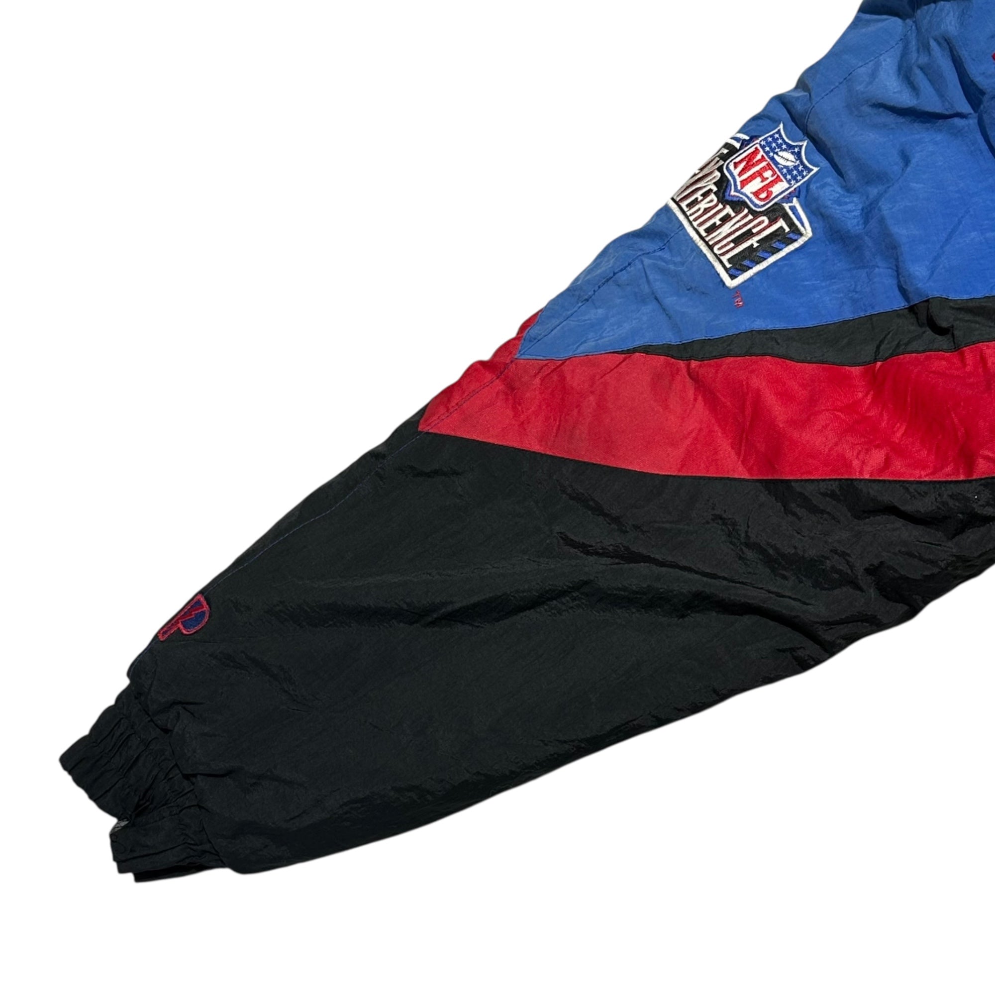 Pro PLayer(プロプレイヤー) 90's NFL "Patriots" Padded Nylon Jacket パテッド ナイロン ジャケット M ブルー×ブラック 90年代 ヴィンテージ ニューイングランド ペイトリオッツ