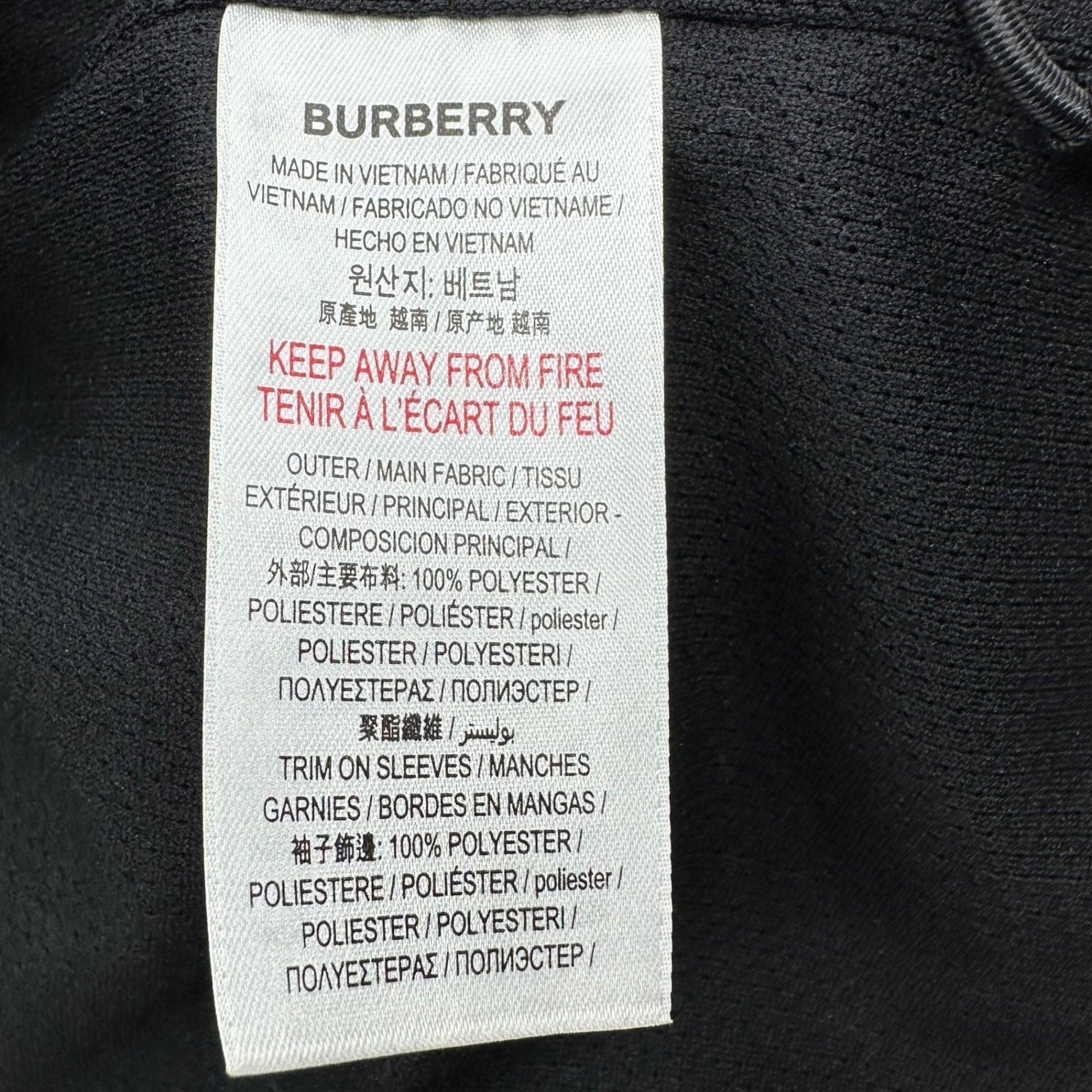 BURBERRY(バーバリー) TB Logo Color Block Fleece Zip Up Blouson TBロゴ カラー ブロック フリース ジップ アップ ブルゾン 8021874 L アイボリー×オレンジ×グリーン