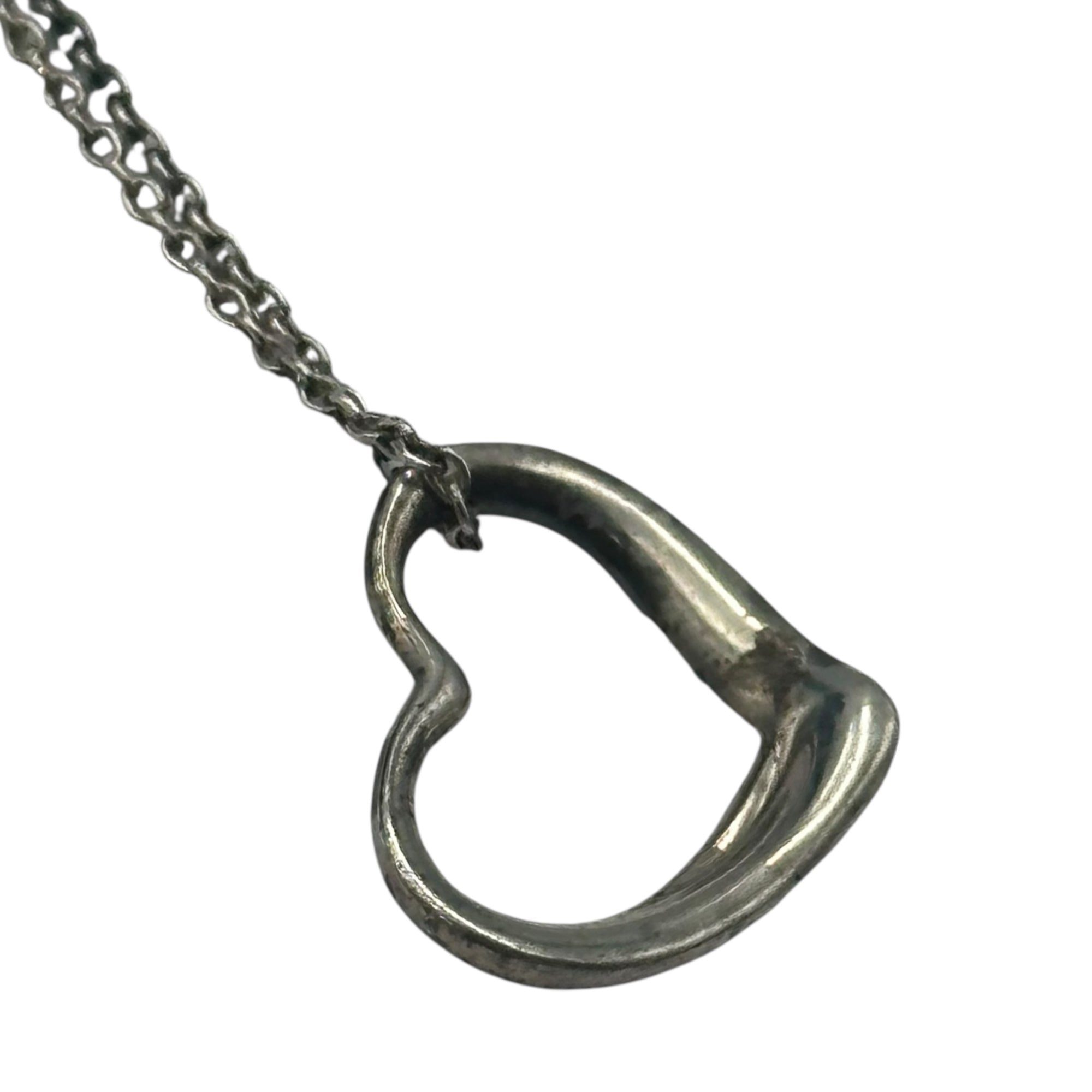 TIFFANY & CO.(ティファニー) Elsa Peretti Open Heart Necklace エルサペレッティ オープンハート ネックレス シルバー