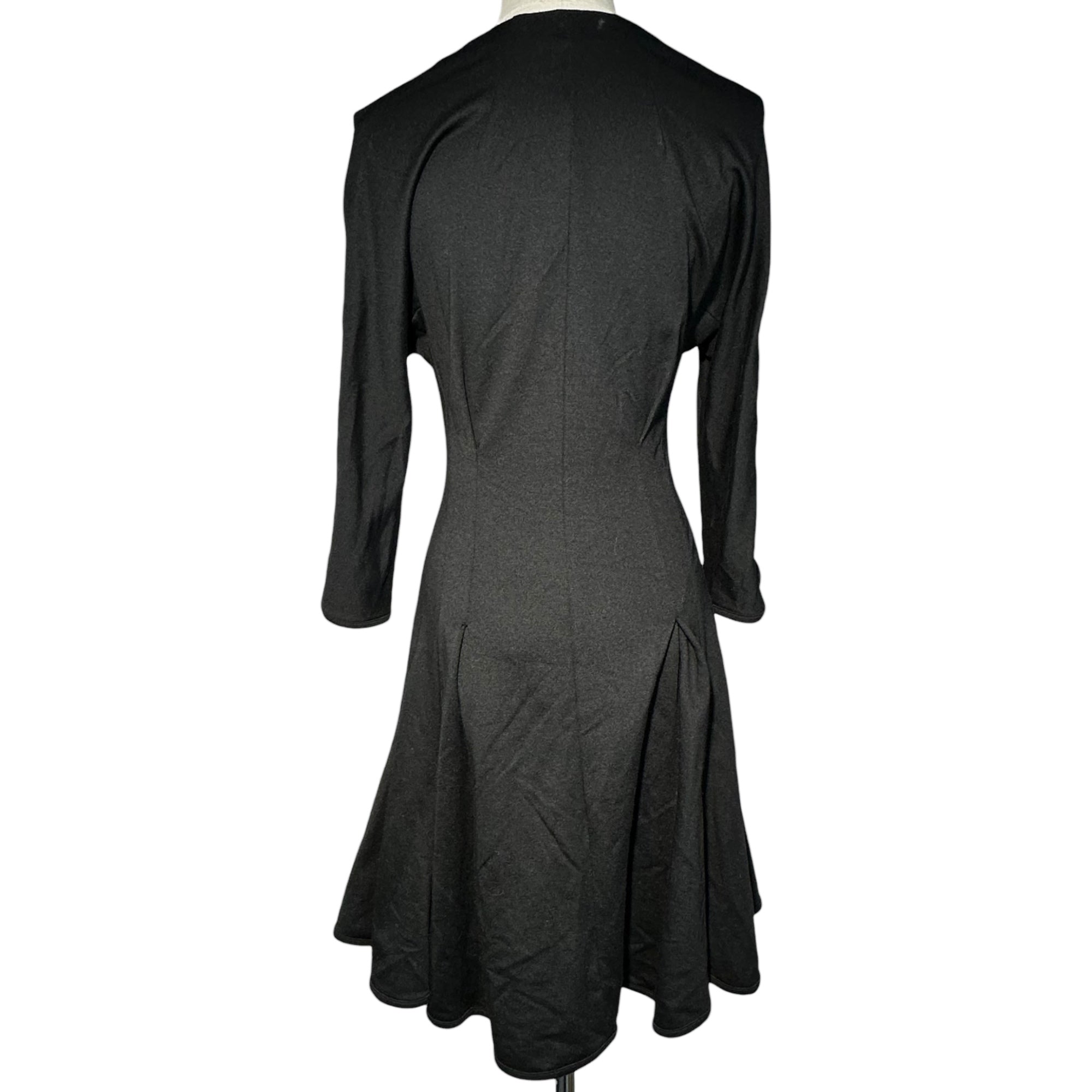 mame(マメ) 13AW V-neck Stretch Flare Mini Dress Vネック ストレッチ フレア ミニ丈 ワンピース MM13AW-JS082 1(S程度) ブラック チュニック