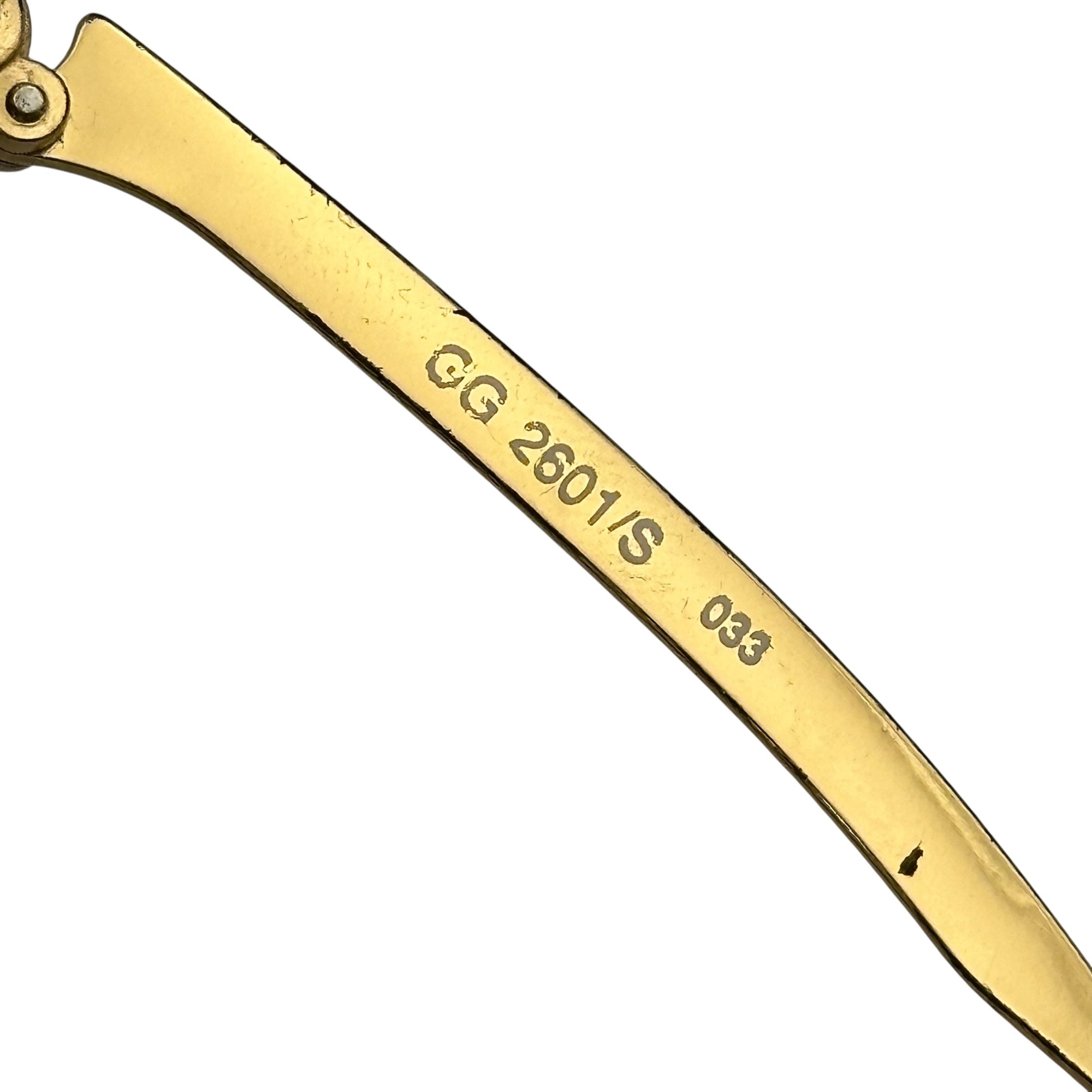 GUCCI(グッチ) Metal-Frame Sunglasses メタル フレーム サングラス GG 2601/S ゴールド×ブラック