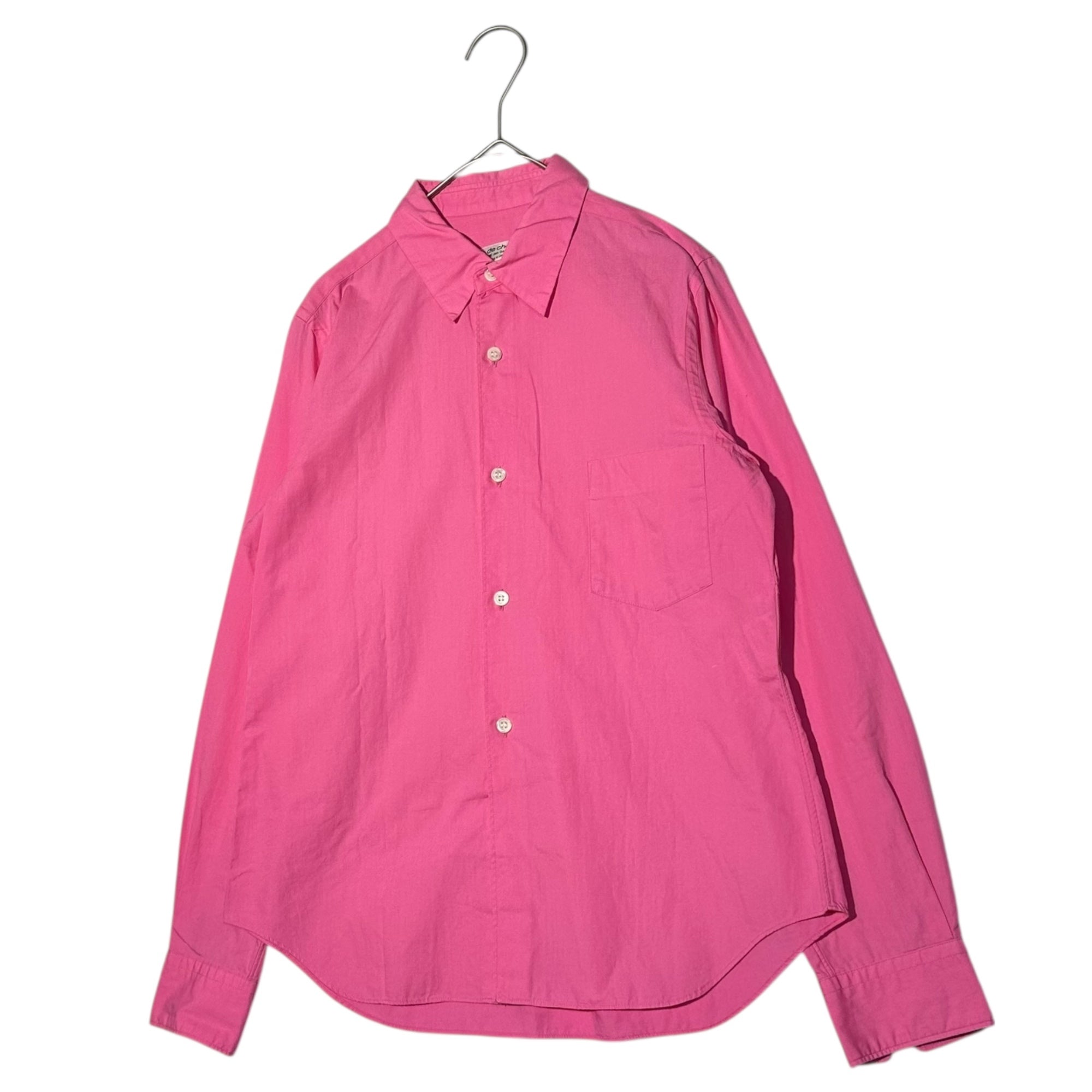 robe de chambre COMME des GARCONS(ローブドシャンブルコムデギャルソン) 01SS Cotton Regular Collar L/S Shirt コットン レギュラー カラー 長袖 シャツ RB-04007S S ピンク AD2000