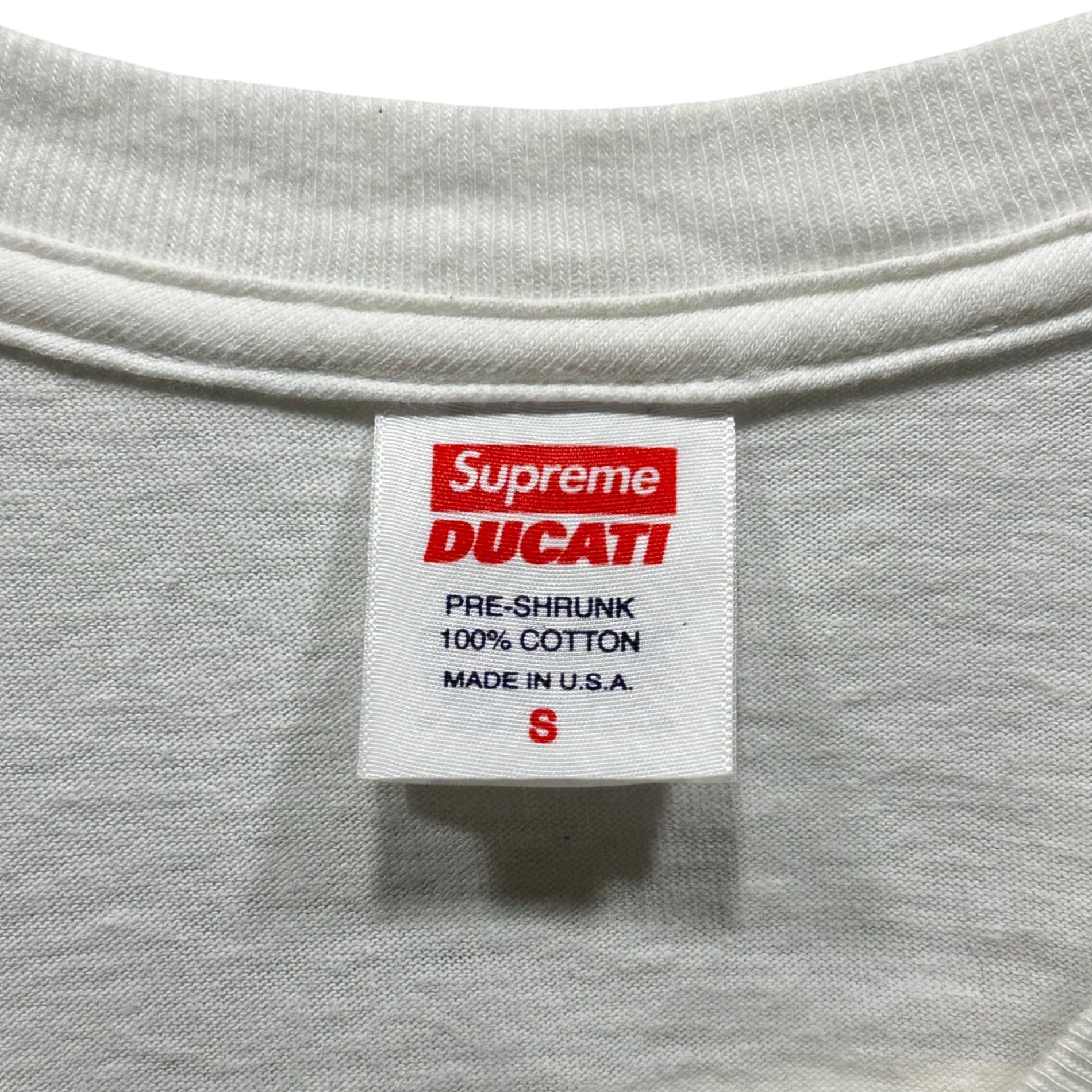 SUPREME(シュプリーム) 24SS Ducati Logos Tee ドゥカティ ロゴ Tシャツ S ホワイト