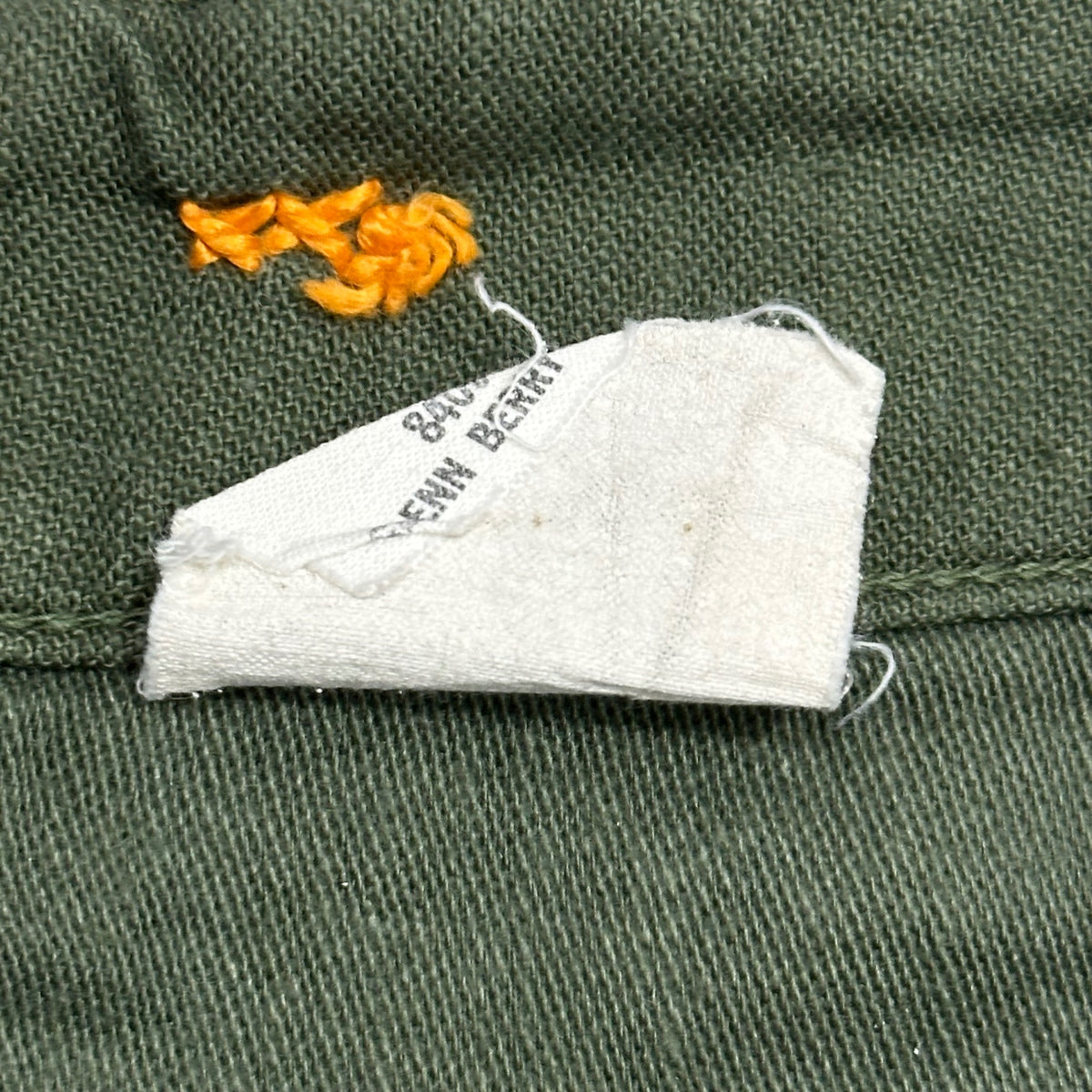 US ARMY(アメリカ軍) 1970's TROUSERS, MEN'S, COTTON SATEEN OG-107, TYPE 1 ベイカー パンツ 8405-782-3170 32×29 オリーブ 1971年製 70年代 ヴィンテージ ミリタリー