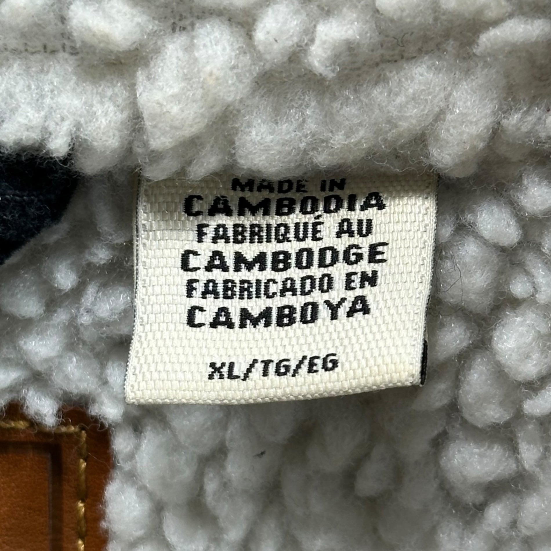 Levis PReMIUM(リーバイスプレミアム) Corduroy Sherpa Tracker Jacket コーデュロイ シェルパ トラッカー ジャケット PC9-A5784-0012 XL ブラウン×ホワイト USED加工