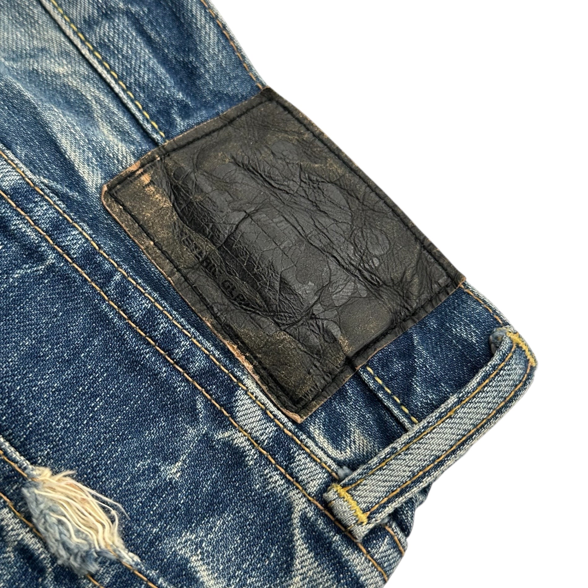 Thee Hysteric XXX(ズィーヒステリックトリプルエックス) 00’s Studded Straight Denim Pants スタッズ ストレート デニム パンツ 5AP-0573 W32 インディゴ HYSTERIC GLAMOUR ヴィンテージ加工