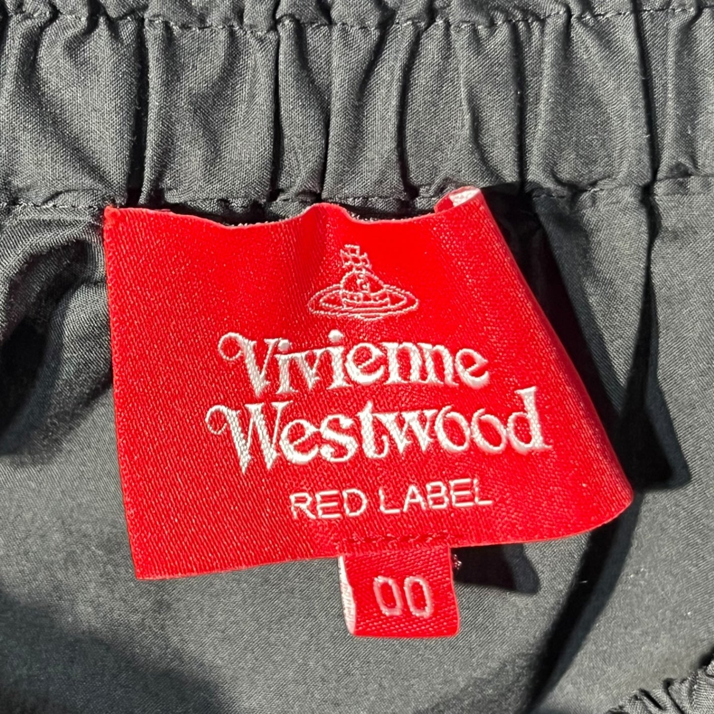 Vivienne Westwood RED LABEL(ヴィヴィアンウエストウッドレッドレーベル) 2WAY Orb Logo Embroidery Ruffle Sleeve Off Shoulder Blouse Skirt オーブ ロゴ 刺繍 フリル スリーブ オフショルダー ブラウス スカート 16--12-801022 00(FREE) ブラック