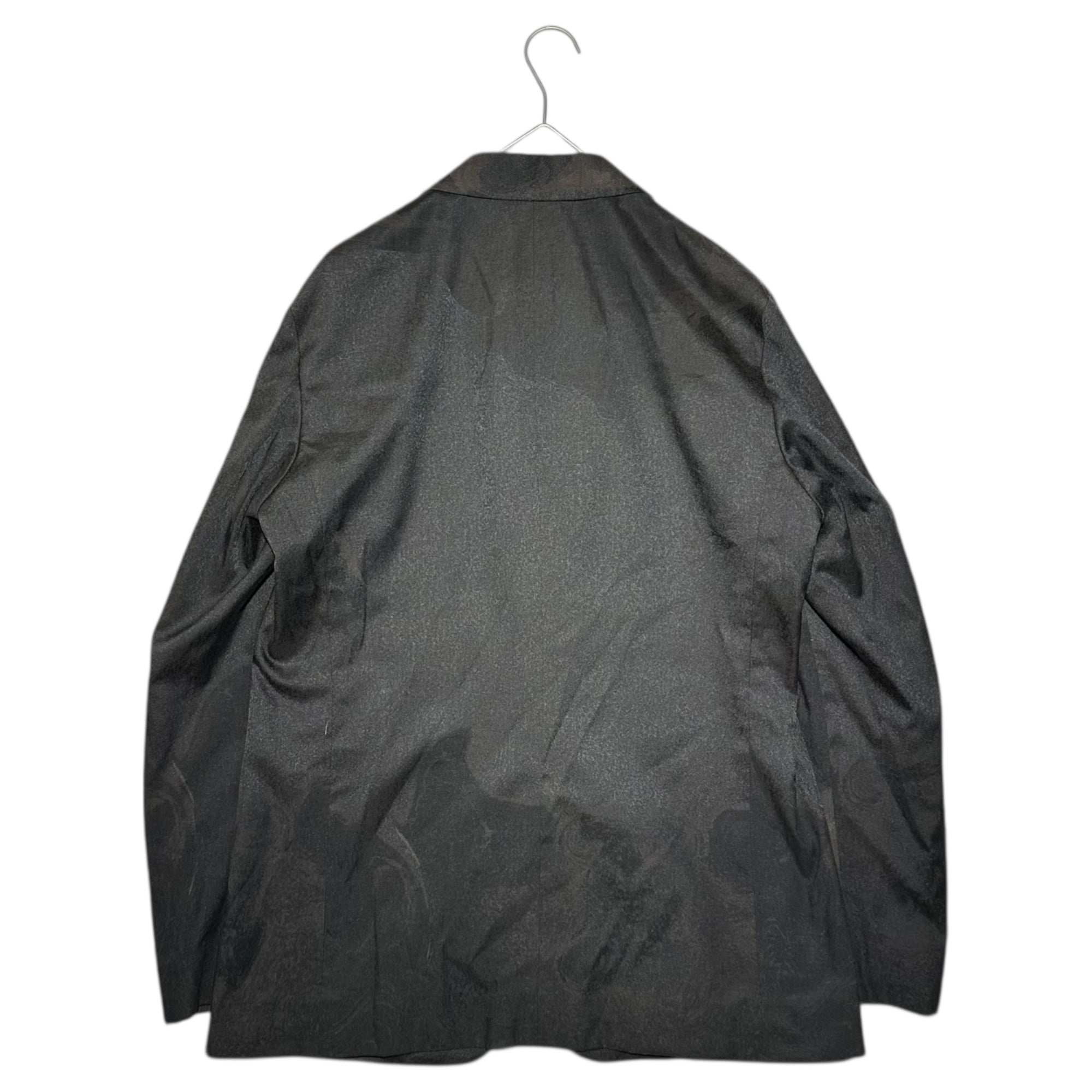 ISSEY MIYAKE(イッセイミヤケ) A-POC Geometric Pattern Mixed-Material Panel Jacket エーポック 幾何学模様 異素材 切替 ジャケット ME03FD147 2(M程度) ブラック×ブラウン ウィメンズライン メンズサイズ