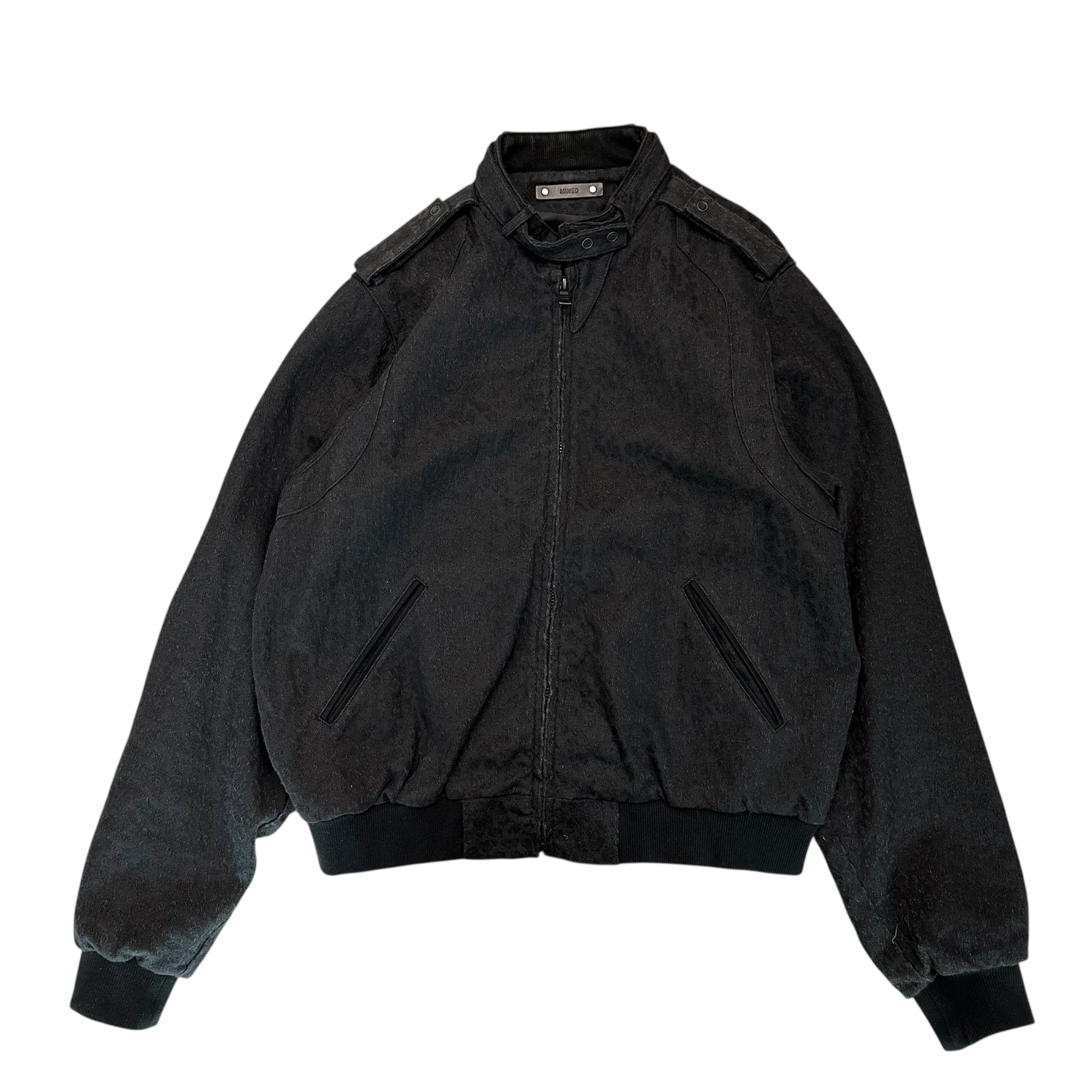 MINEDENIM(マインデニム) 19AW Leopard Jacquard Denim Work BZ レオパード ジャカード デニム ワーク ジャケット 1908-8003-97-022 2 ブラック