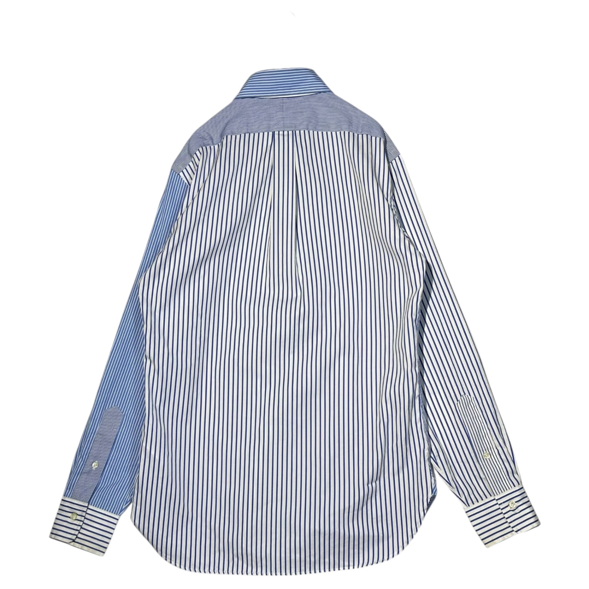 RALPH LAUREN(ラルフローレン) Pony Logo Embroidery Multi Stripe L/S Shirt ポニー ロゴ 刺繍 マルチ ストライプ 長袖 シャツ XS スカイブルー×ホワイト
