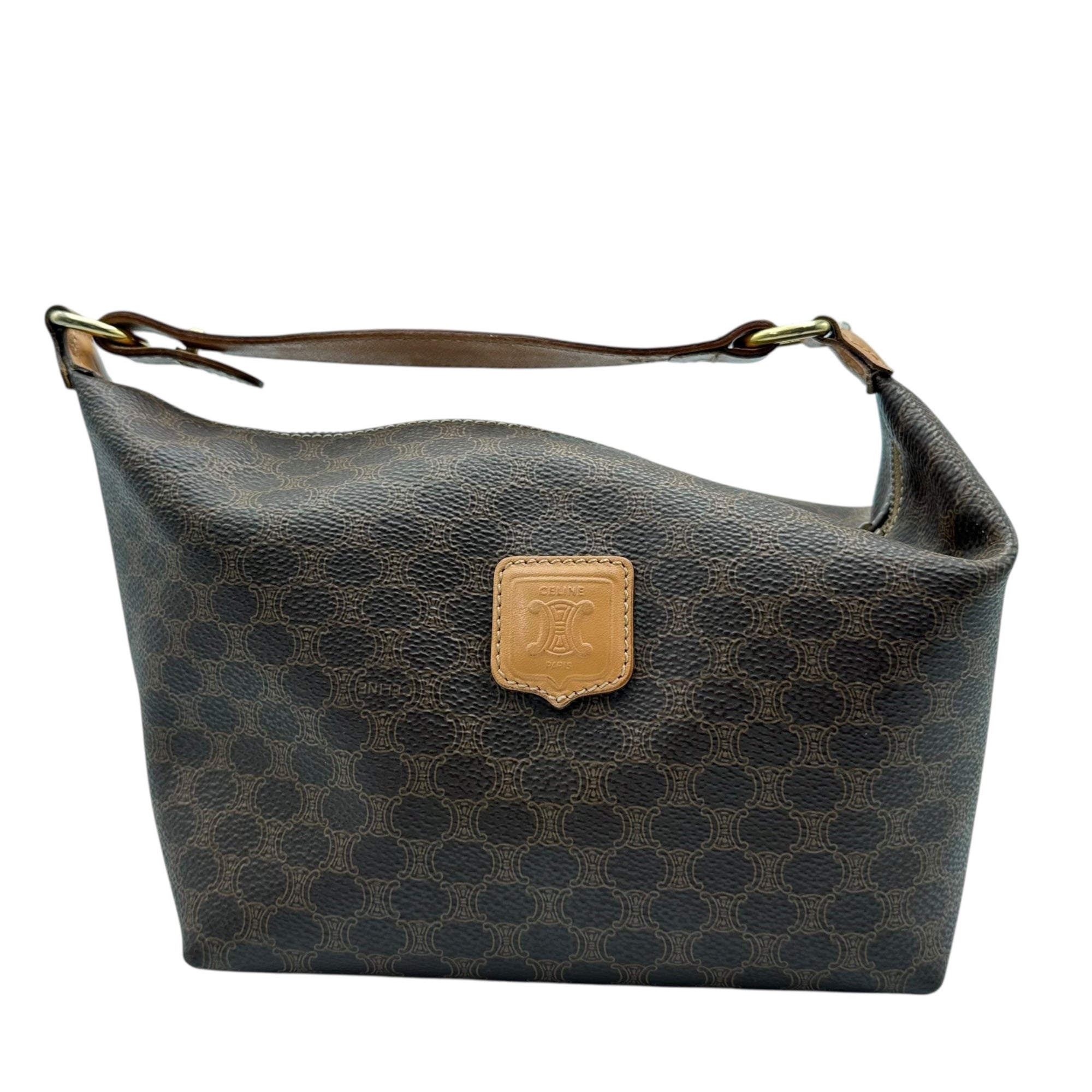 CELINE セリーヌ　マカダム　ハンドバッグ　アクセサリーポーチ　ミニバッグ CELINE(セリーヌ) 90's Macadam Accessory Pouch Mini Handbag 90年代
