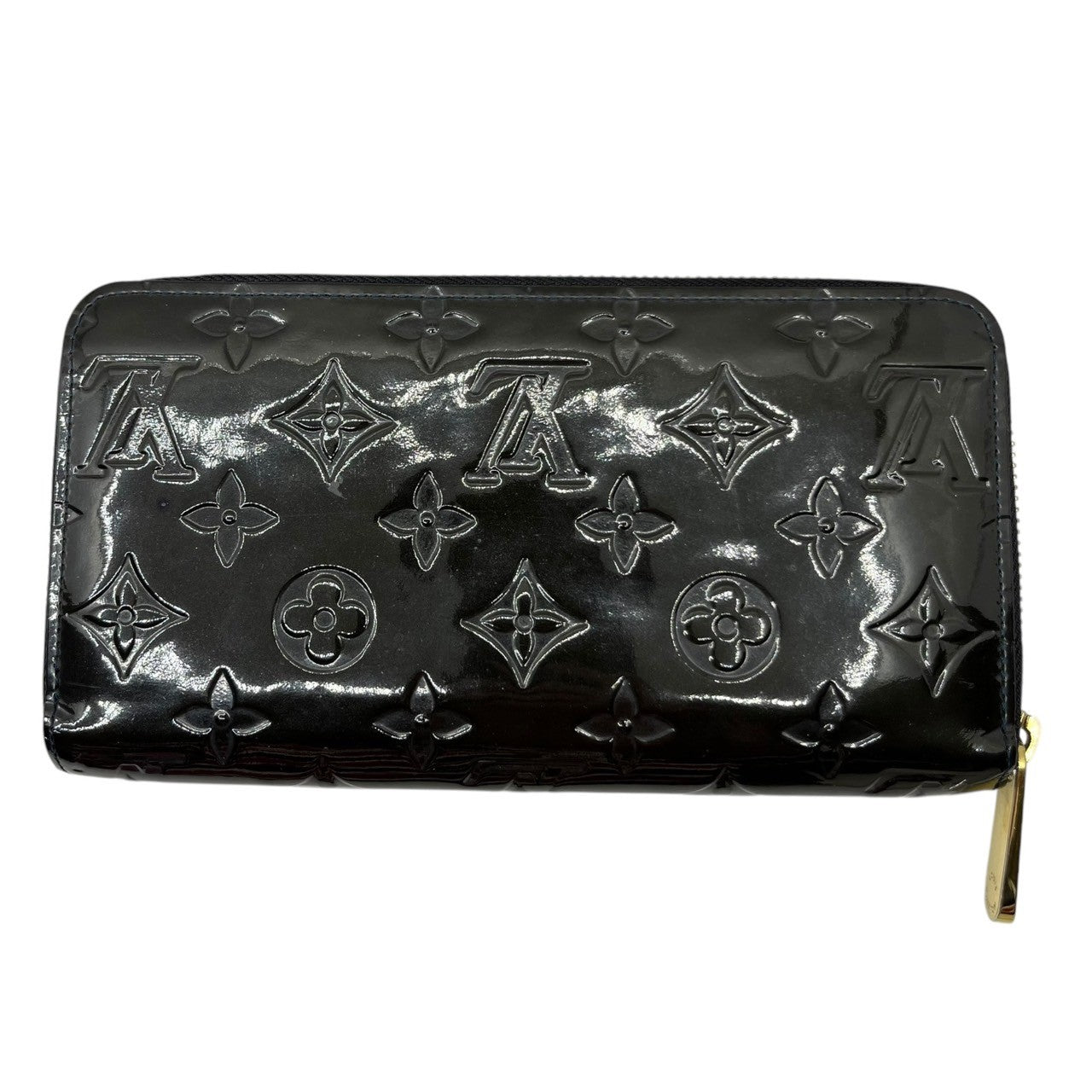 LOUIS VUITTON(ルイヴィトン) Monogram Vernis Zippy Wallet モノグラム・ヴェルニ ジッピーウォレット M90075 ネイビー SP2101 箱付