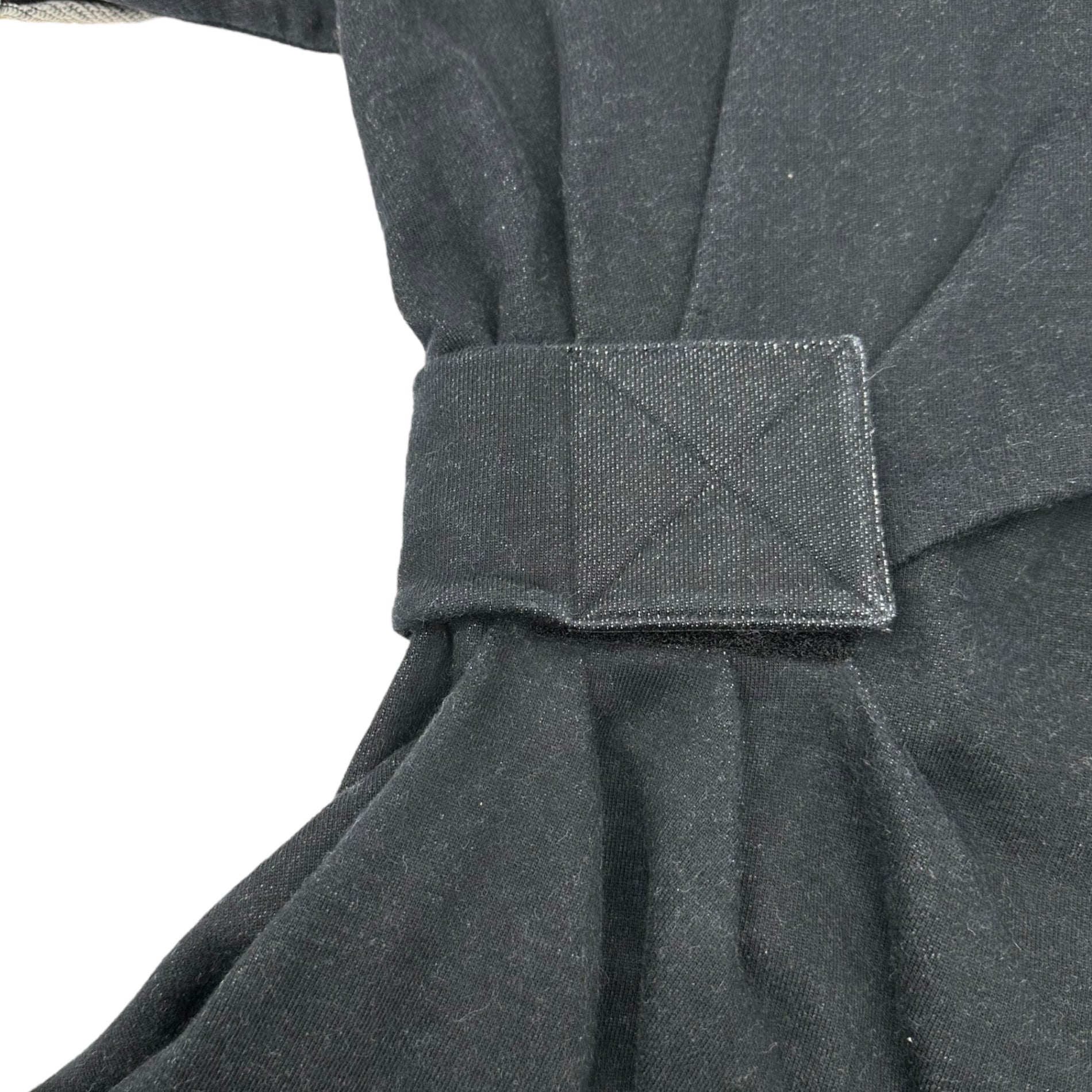 MARC by MARC JACOBS(マークバイマークジェイコブス) Velcro Gathered Sweatshirt S/S Dress ベルクロ ギャザー スウェット 半袖 ワンピース XS ブラック Y2K