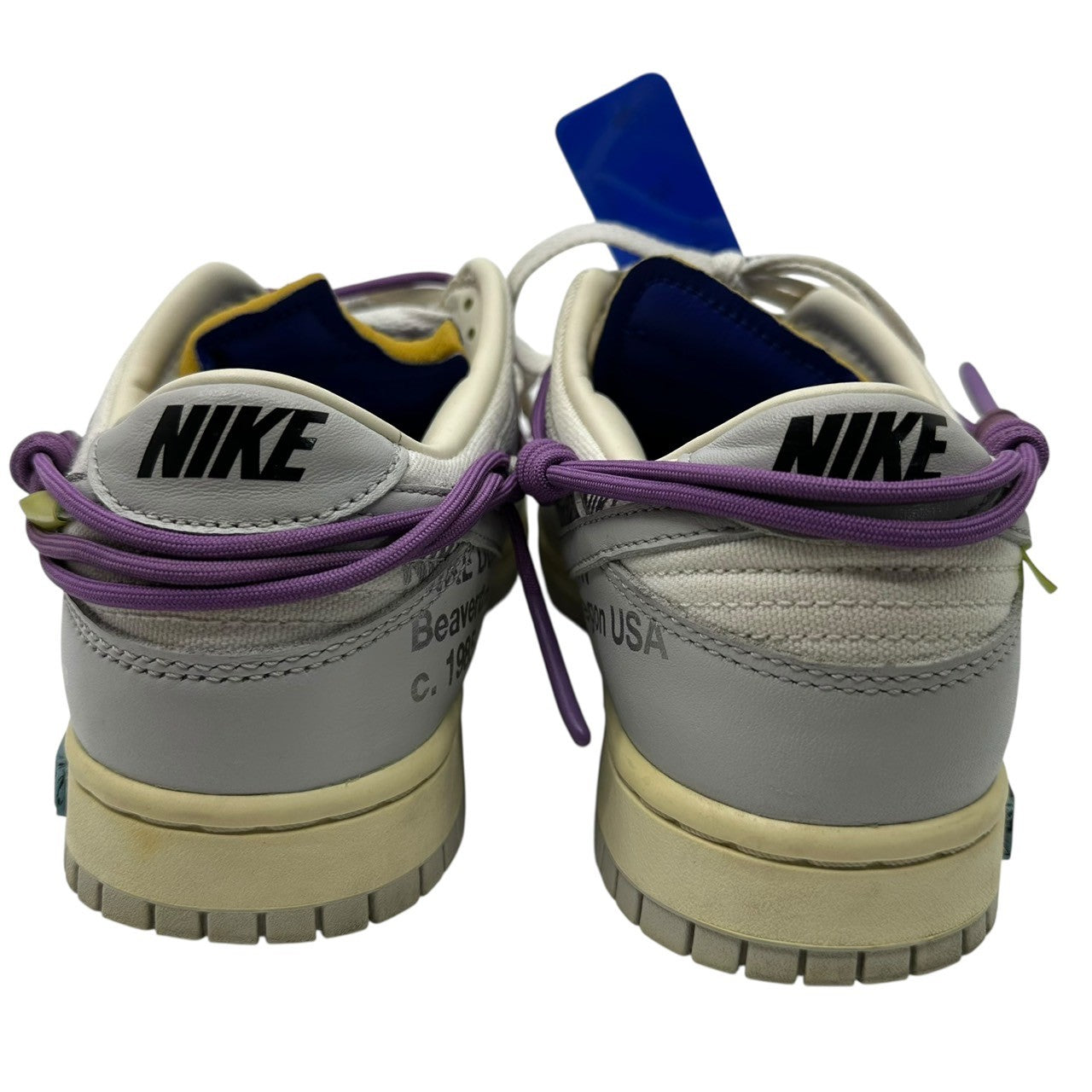 NIKE×Off-White(ナイキ×オフホワイト) Dunk Low 1 OF 50 "48" ダンク ロー DM1602-107 26.5cm グレー×ホワイト コラボ スニーカー