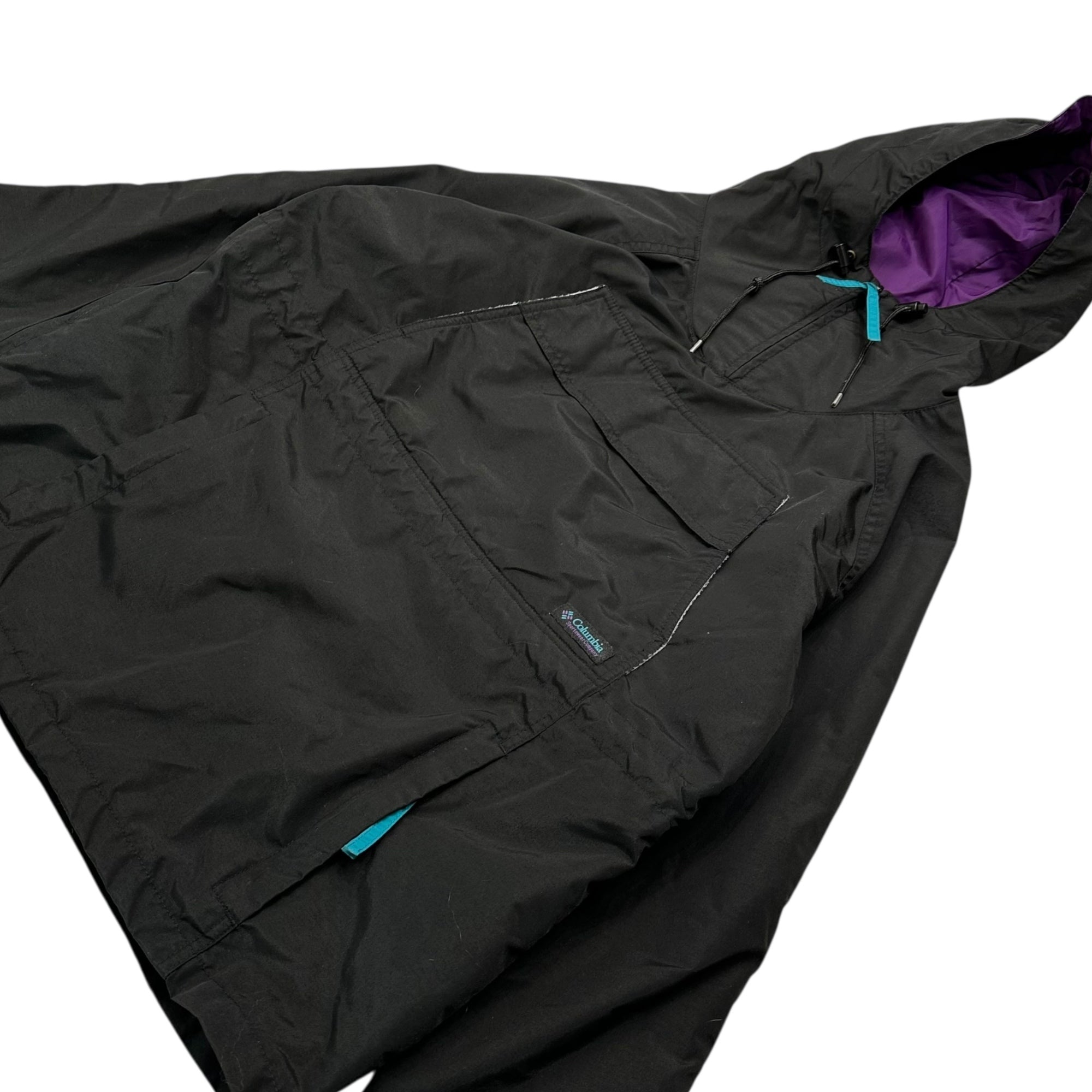 Columbia(コロンビア) Old Nylon Anorak Jacket オールド ナイロン アノラック ジャケット Ｍ ブラック
