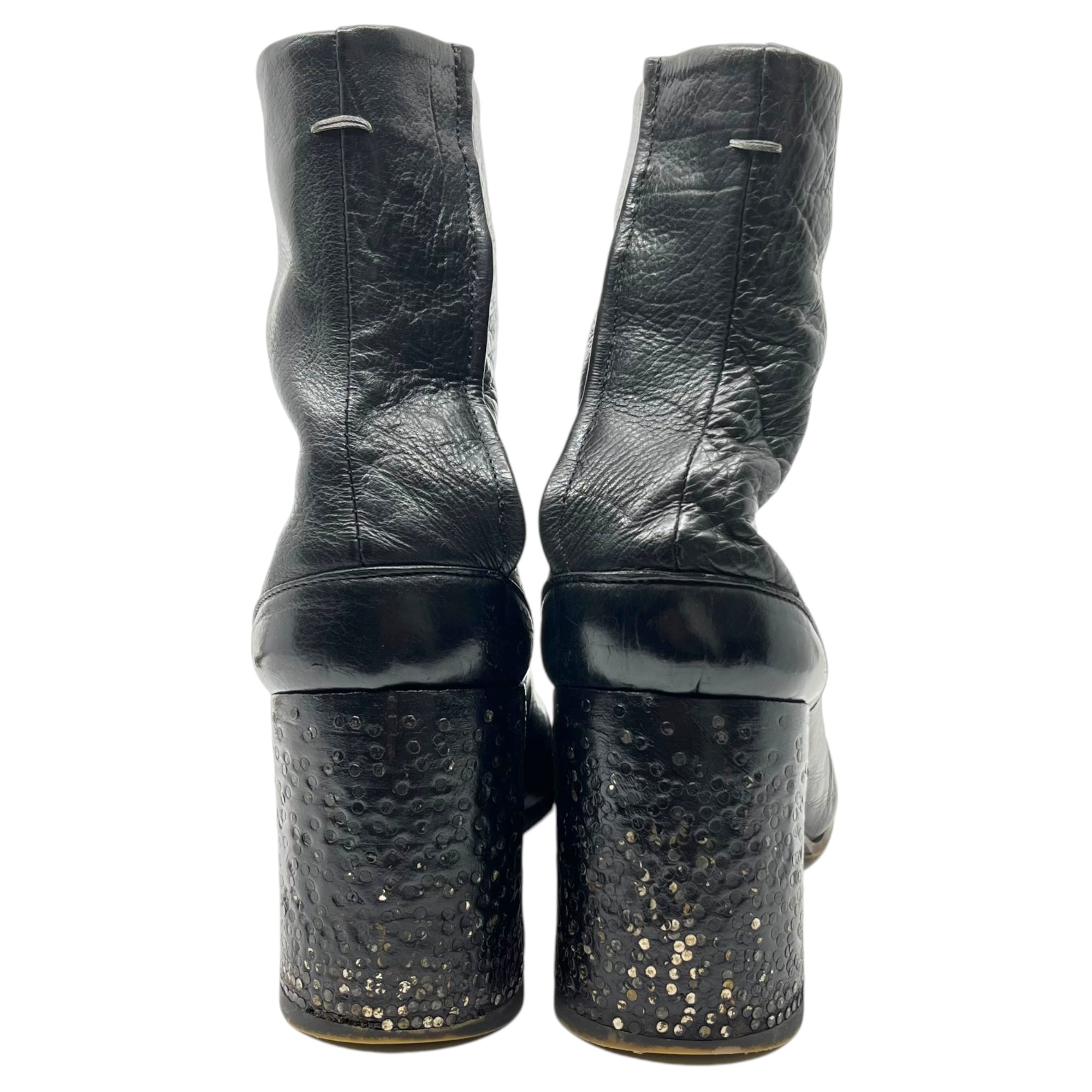 Maison Martin Margiela(メゾン マルタンマルジェラ) 09SS LIMITED EDITION 150 nail heel tabi boots 本人期 釘 ヒール 足袋 ブーツ 世界150足限定 40(25.5~26cm程度) ブラック アーカイブ