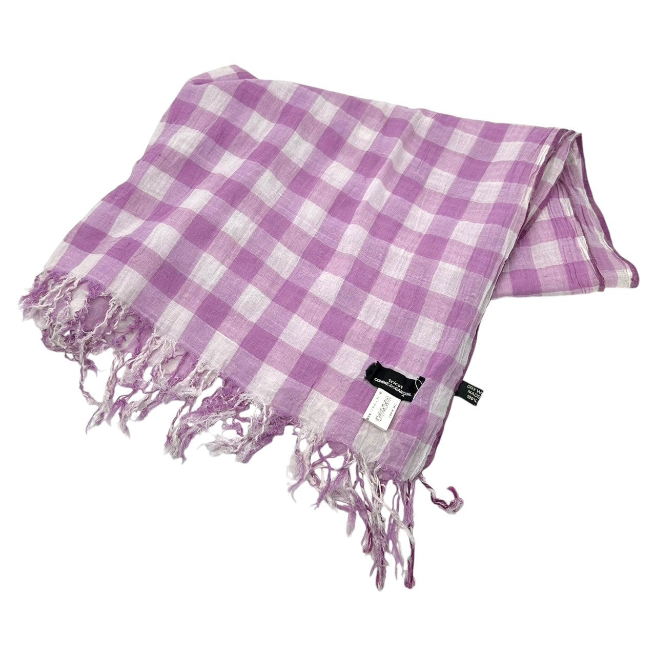 tricot COMME des GARCONS(トリココムデギャルソン) Check Stole チェック ストール パープル