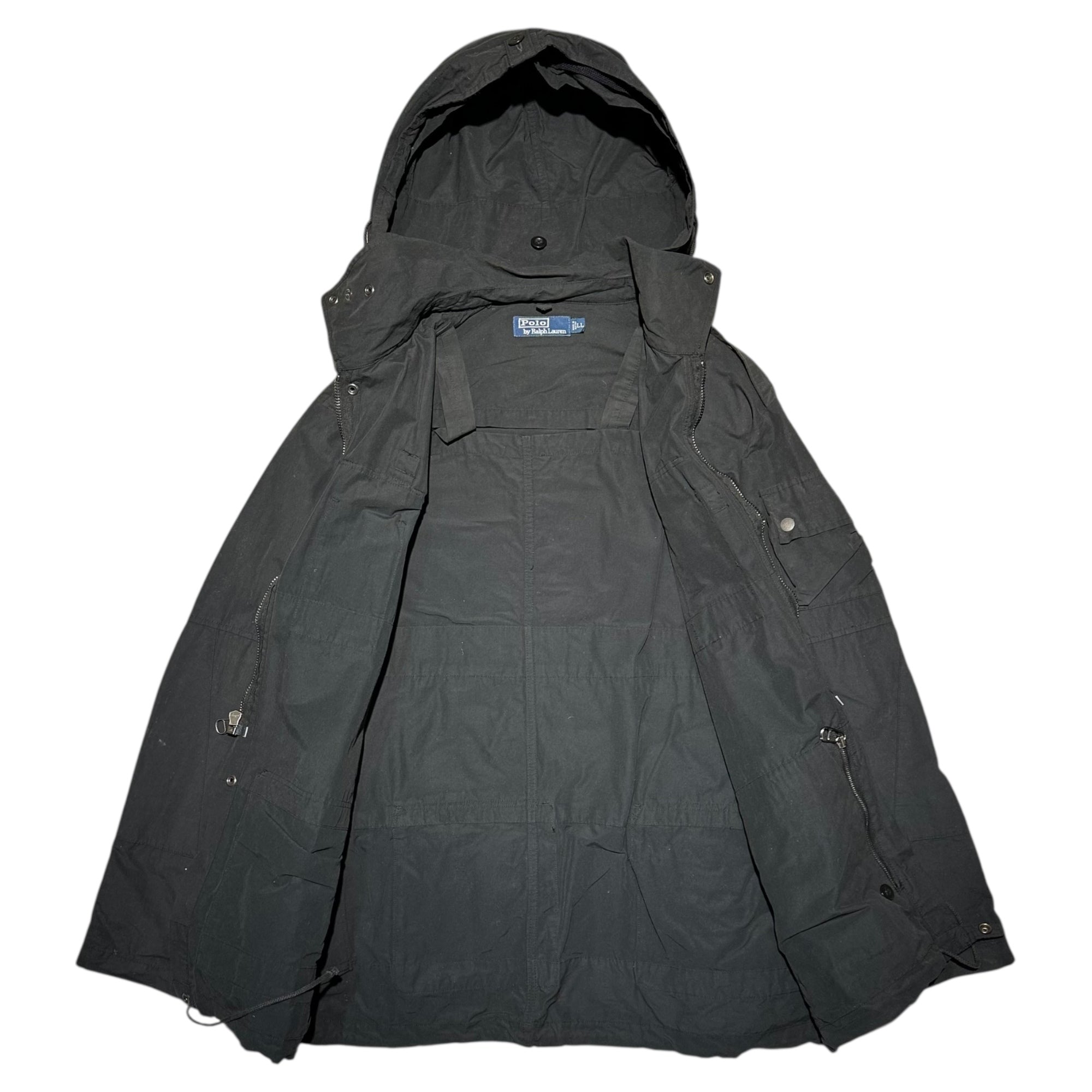 POLO RALPH LAUREN(ポロラルフローレン) 90’s M-60 Swiss Military Sampling jacket スイス軍 サンプリング アルペンカモ マウンテンパーカー JR-RL-CS3820 LL ブラック 90年代 ヴィンテージ ミリタリー ジャケット