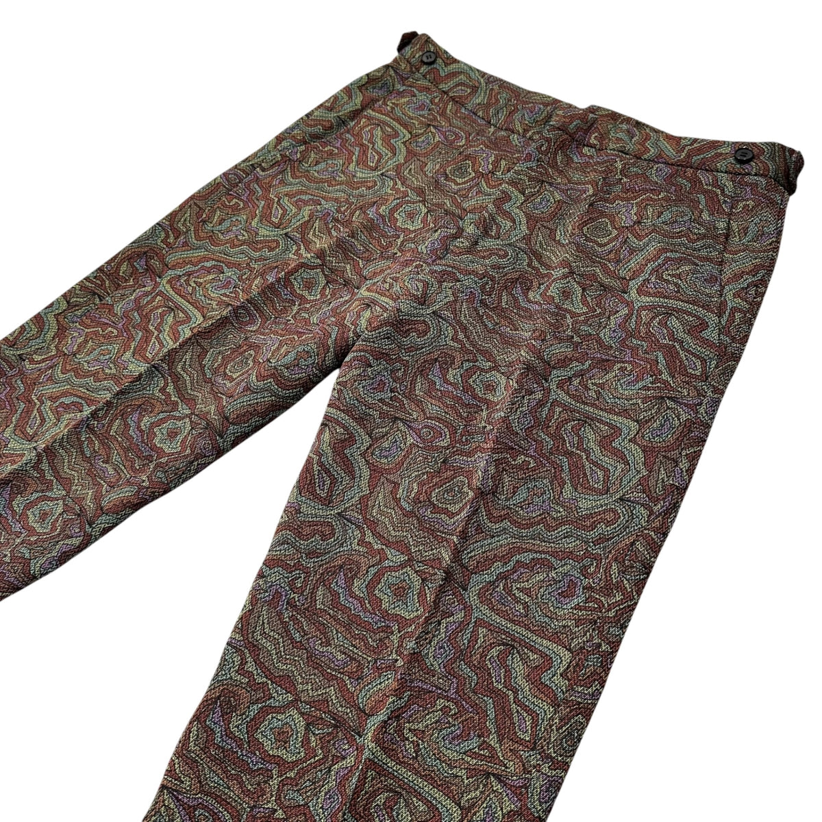 COMME des GARCONS HOMME PLUS(コムデギャルソンオムプリュス) 2001AW ”Looking at different world” Geometric pattern slacks サイケ期 幾何学模様 スラックス PC-P072 M マルチ AD2001 00's パンツ