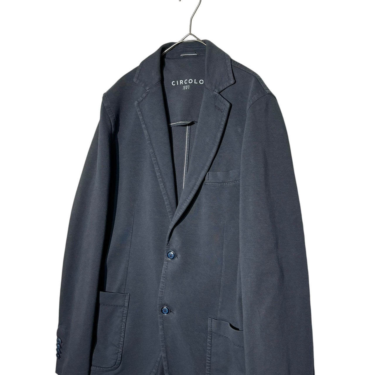 CIRCOLO1901(チルコロ1901) Sweatshirt Casual Jacket スウェット カジュアル ジャケット 46(S~M程度) ネイビー
