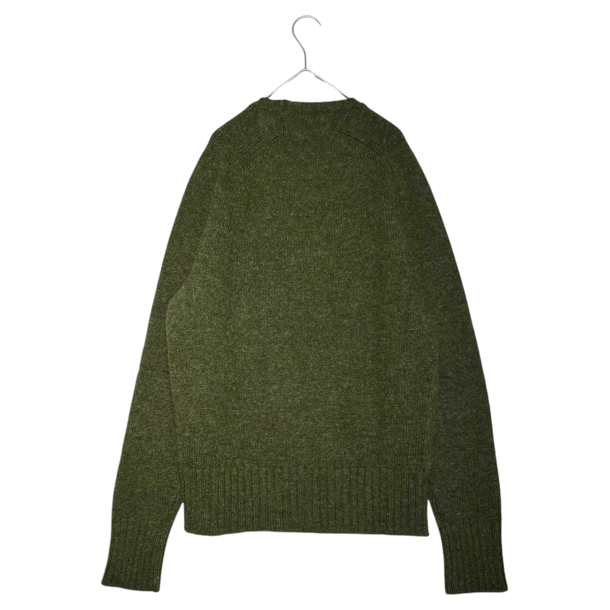 JIL SANDER(ジルサンダー) 16AW Basic crew neck wool knit ベーシック クルーネック ウール ニット JSMI751045 46(S) グリーン