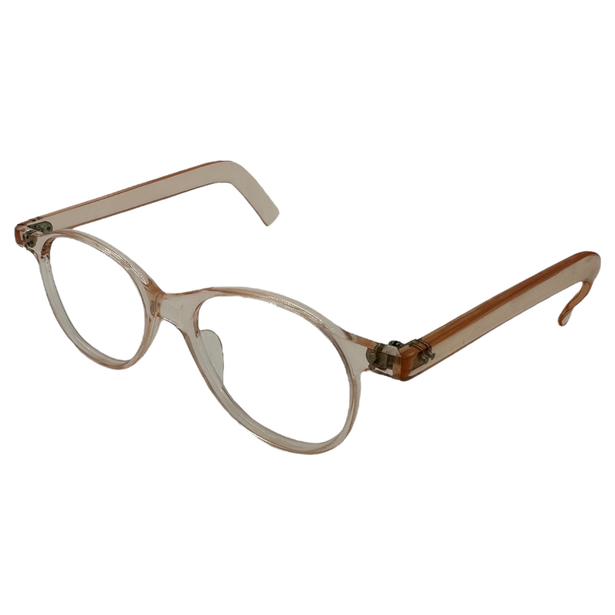 French Vintage(フランスヴィンテージ) 40's Wellington Celluloid Eyeglass Frames ウェリントン セルロイド メガネ フレーム ローズ 40年代 芯なし ジュラ地方 眼鏡 サングラス