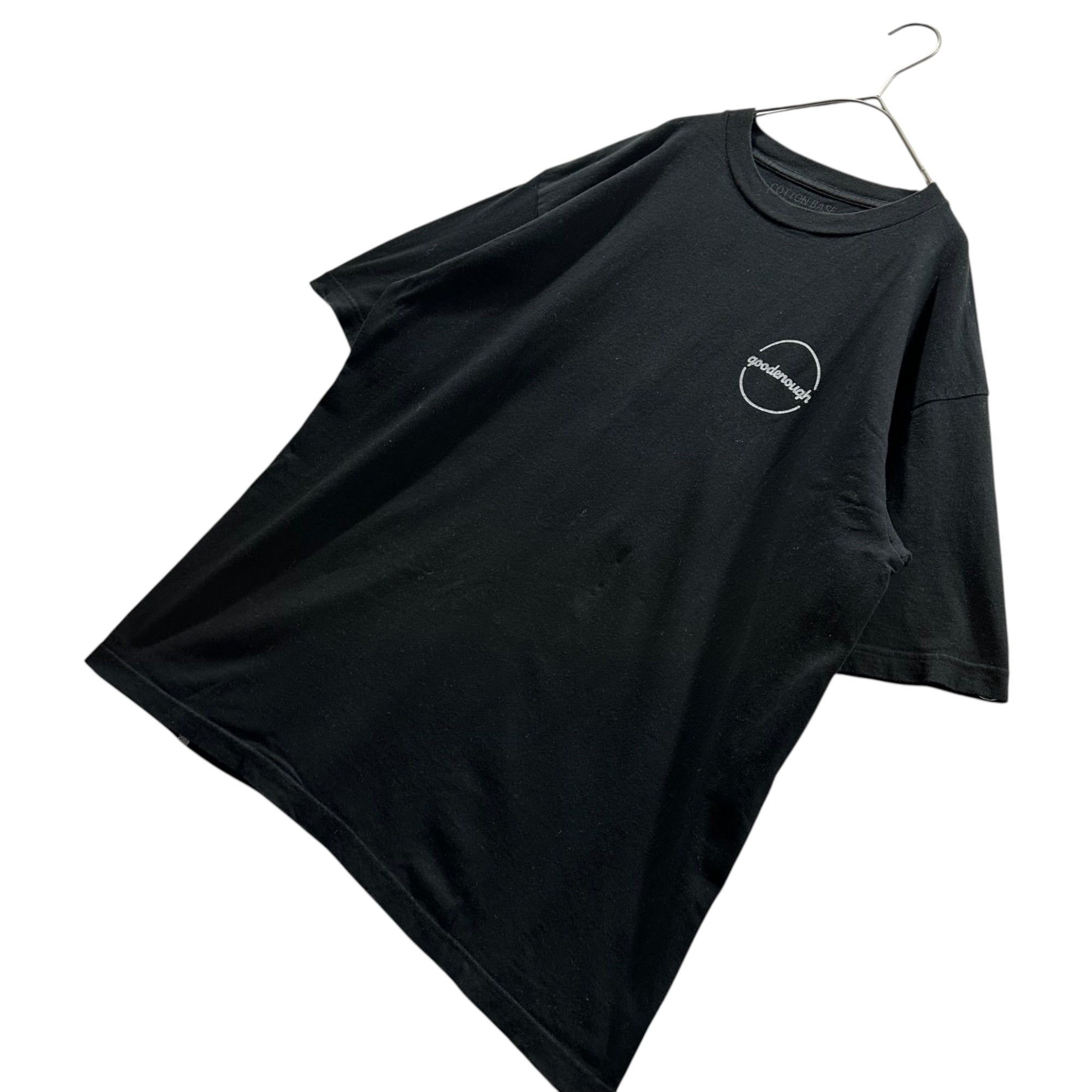 GOODENOUGH(グッドイナフ) 2008's cotton base Circle Logo S/S T-Shirt サークル ロゴ 半袖 Tシャツ L ブラック