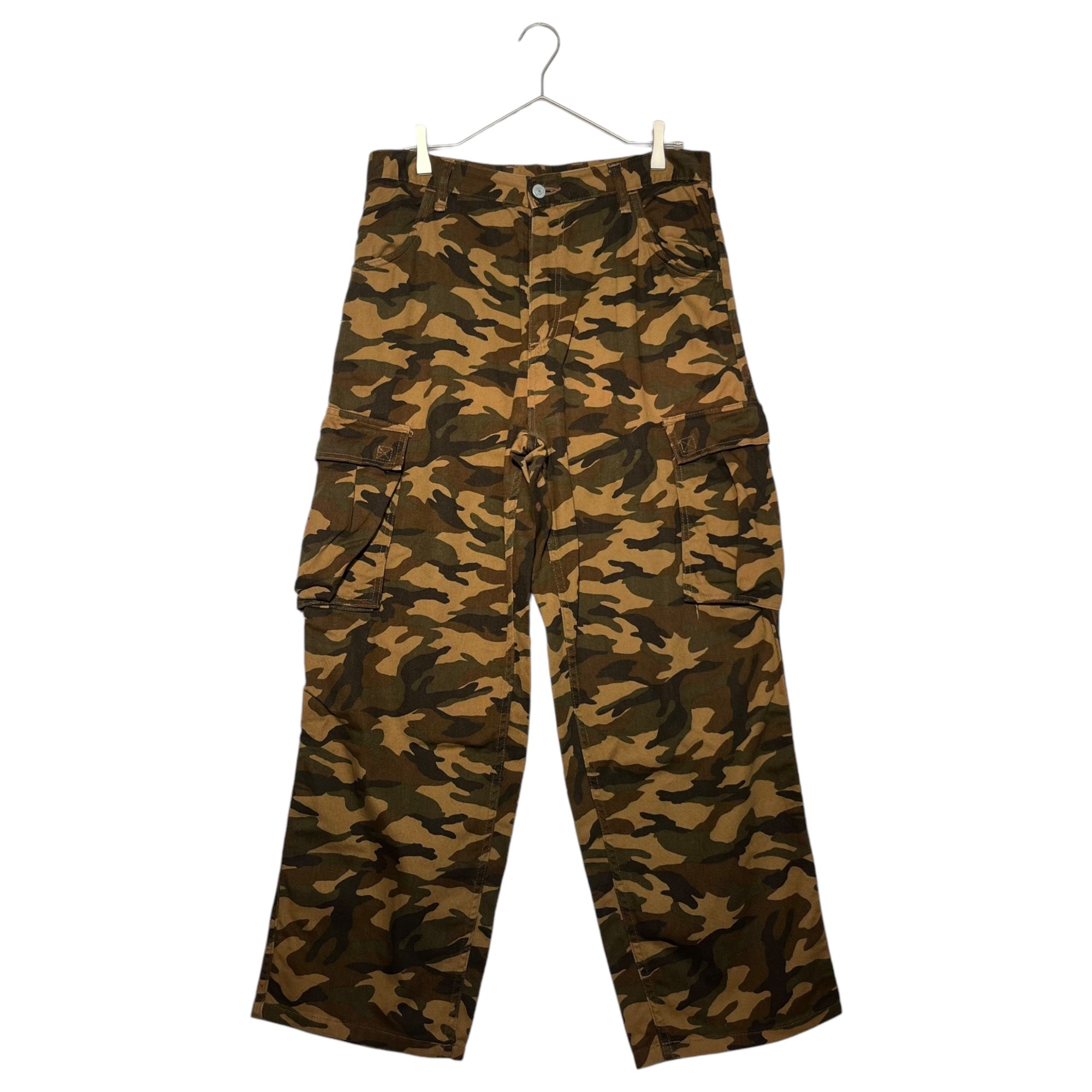 EVISU(エヴィス) Camo cargo pants カモフラ カーゴ パンツ 34×34 オリーブ