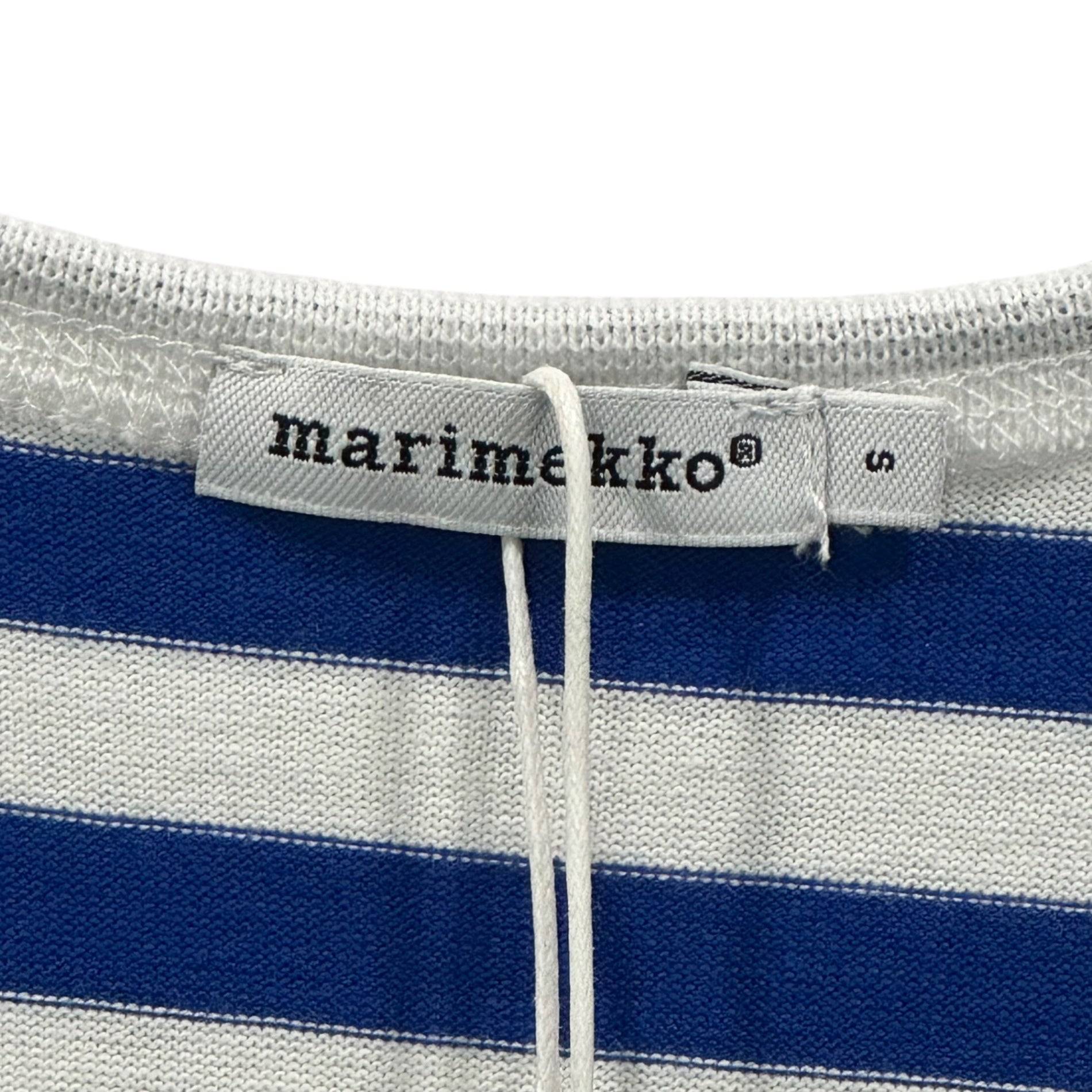 marimekko(マリメッコ) TASARAITA Border Dress タサライタ ボーダー ドレス ワンピース TASARAITA AW-14-995 S ホワイト×ブルー