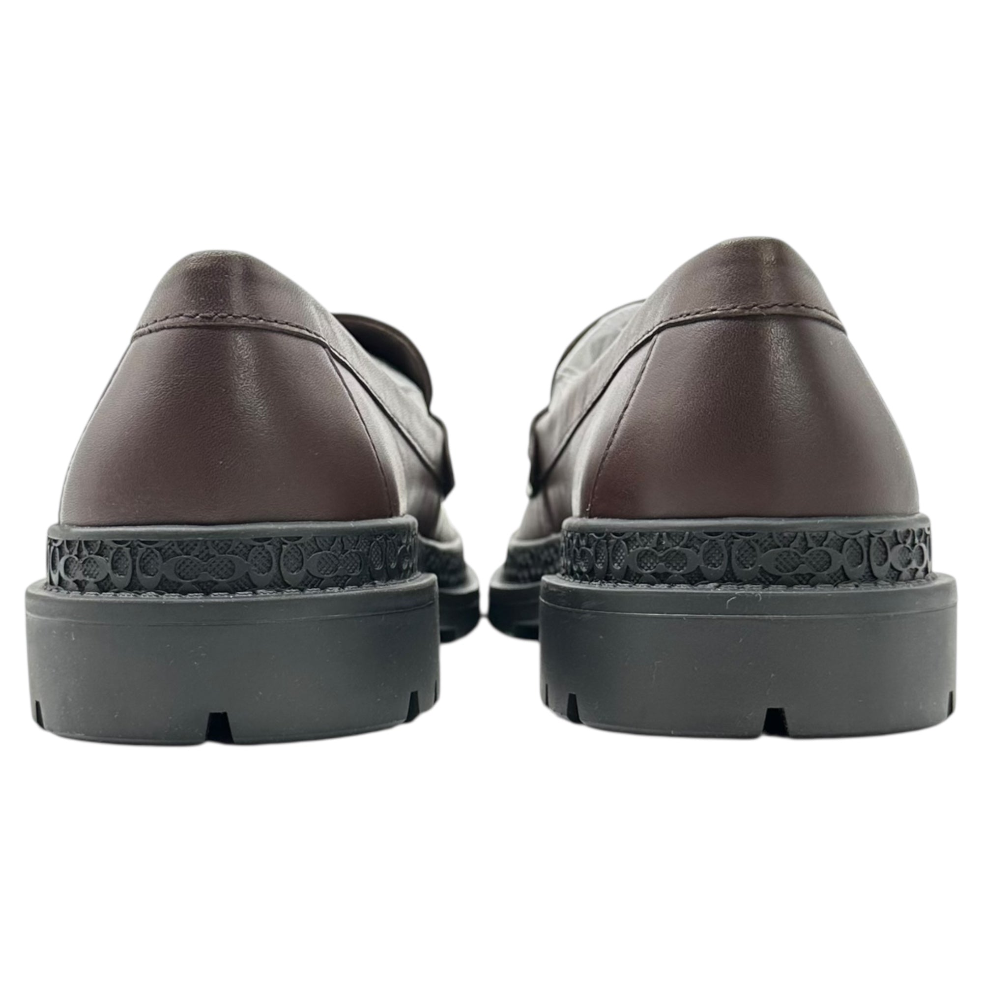 COACH(コーチ) 23AW Signature Coin Loafer - Jacquard シグネチャー コイン ローファー - ジャカード CC833 8.5(26.5cm程度) ブラウン 革靴 レザー シューズ 箱付