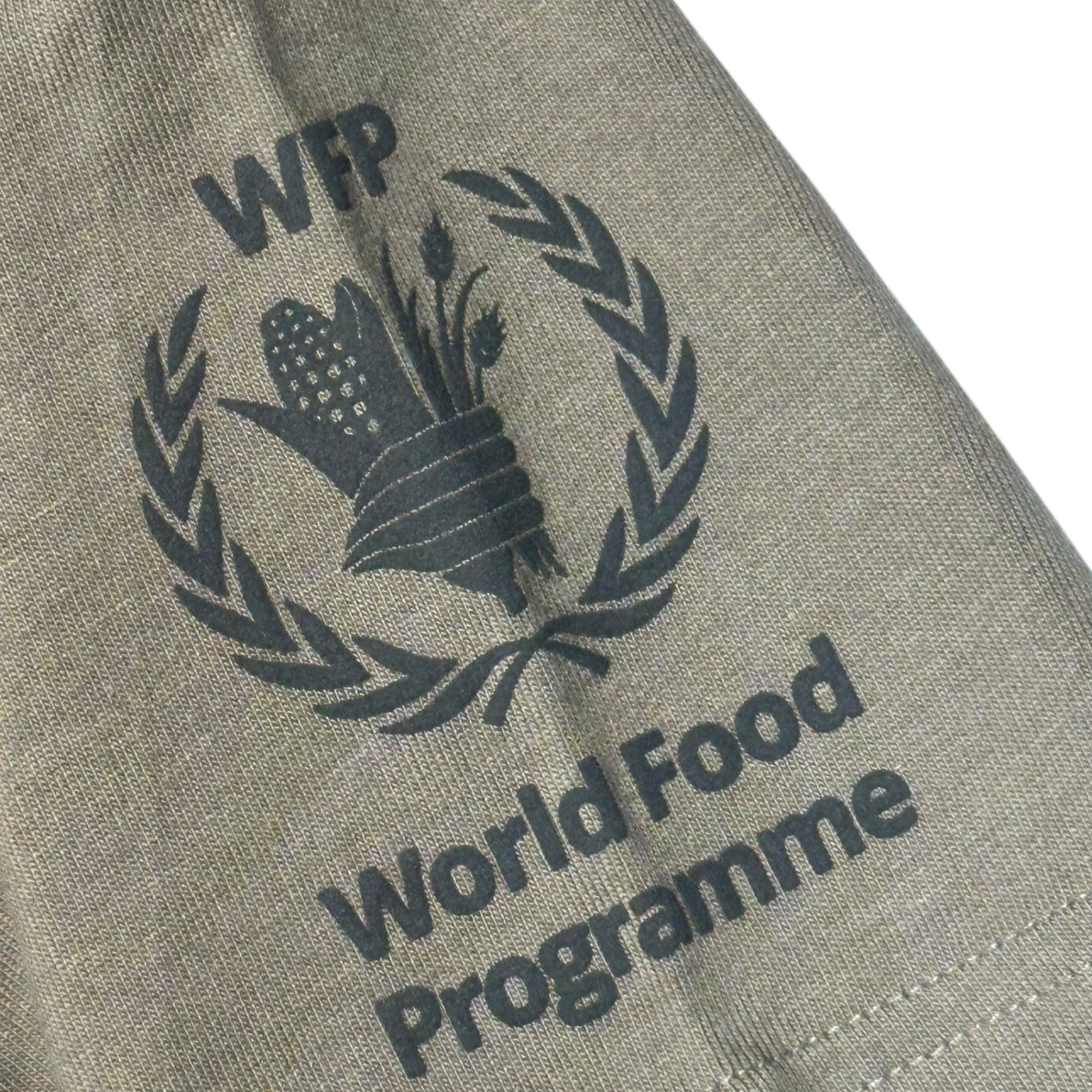 BALENCIAGA(バレンシアガ) 22AW WFP T-SHIRT WOLD FOOD PROGRAMME ワールド フード プログラム 両面プリント モックネック 半袖Tシャツ 612965 XS ブラウン