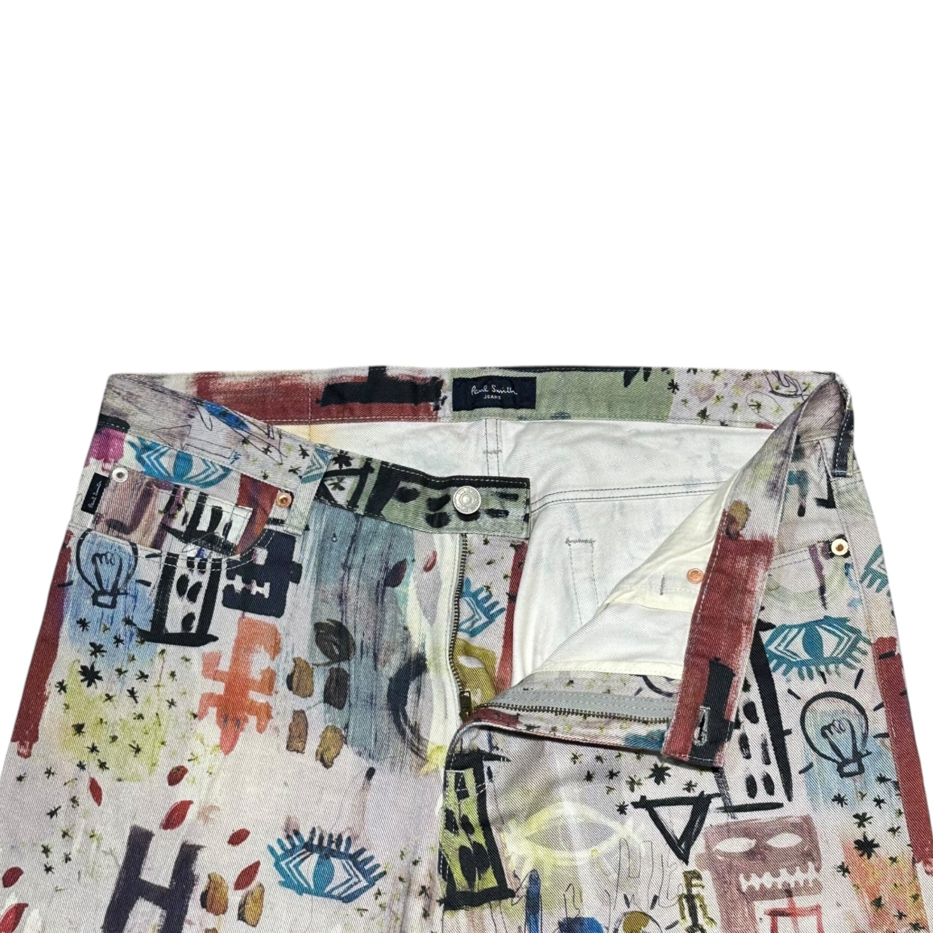 Paul Smith JEANS(ポールスミスジーンズ) Jean-Michel Basquiat All-Print Straight Pants ジャン＝ミシェル・バスキア オールプリント ストレート パンツ PJ-E5001＊-62418 XXL マルチカラー