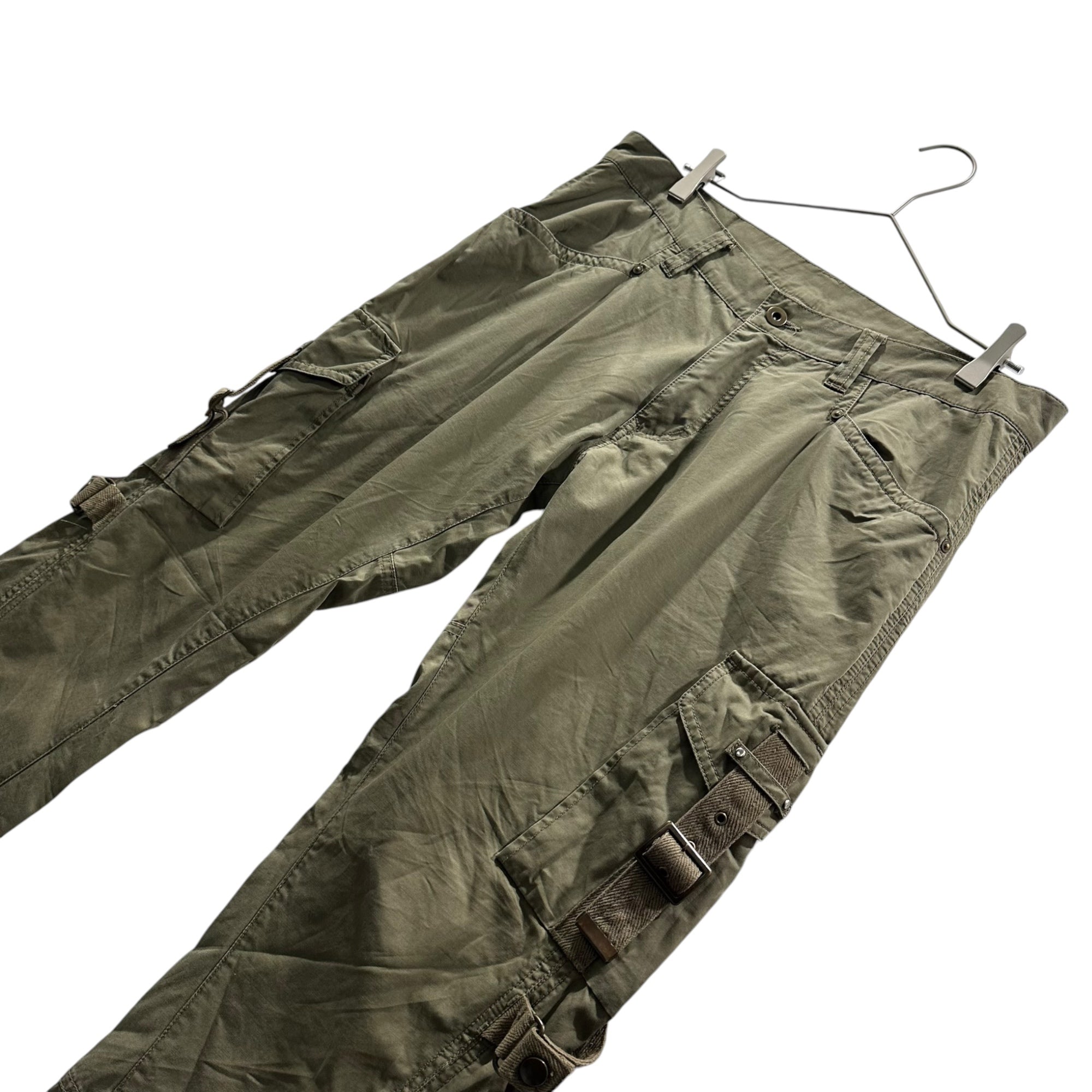 TETE HOMME(テットオム) 00's Parachute Bondage Cargo Pants パラシュート ボンテージ カーゴ パンツ 1717308-1 LL カーキ