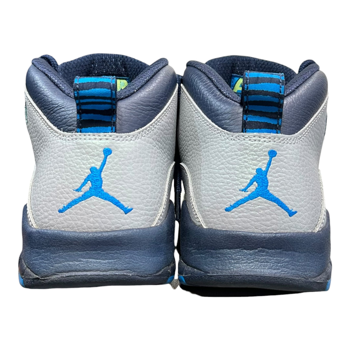 NIKE(ナイキ) AIR JORDAN 10 RETRO エアジョーダン 10 310805-019 27.5cm グレー×ネイビー ハイカット スニーカー