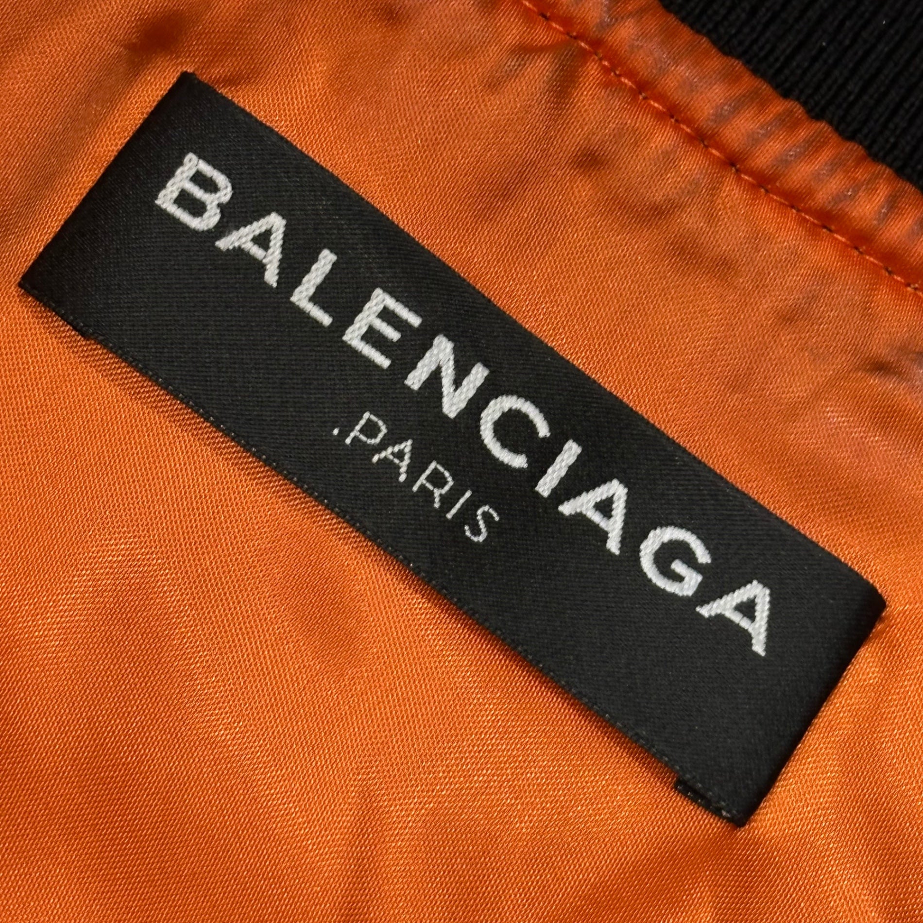BALENCIAGA(バレンシアガ) 17SS Boxy Bomber Jacket ボクシー ボンバー ジャケット 460599 TTD03 S ブラック ショート丈 ブルゾン MA-1