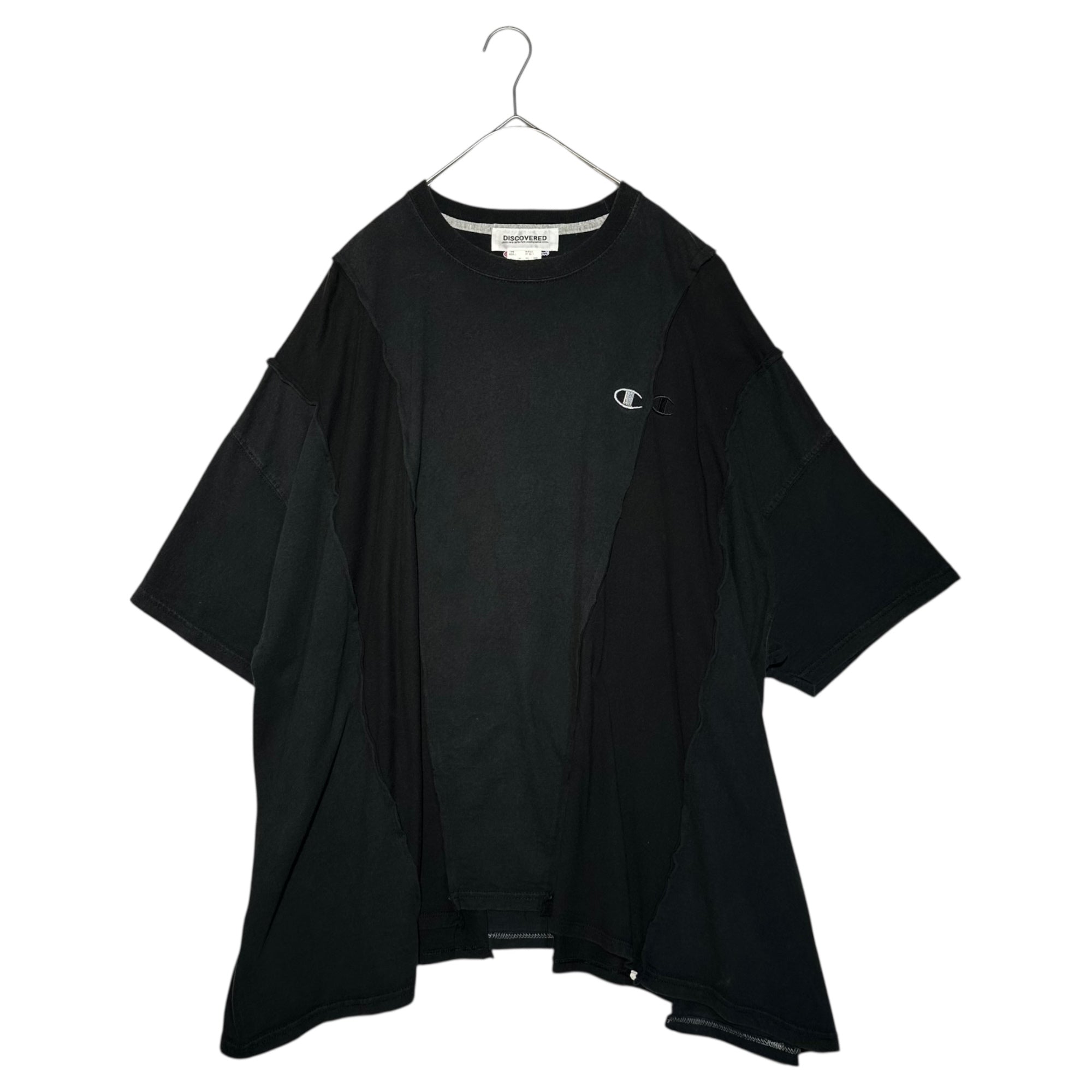 DISCOVERED(ディスカバード) ”Champion” Reconstruction Tee チャンピオン 再構築 Tシャツ F ブラック