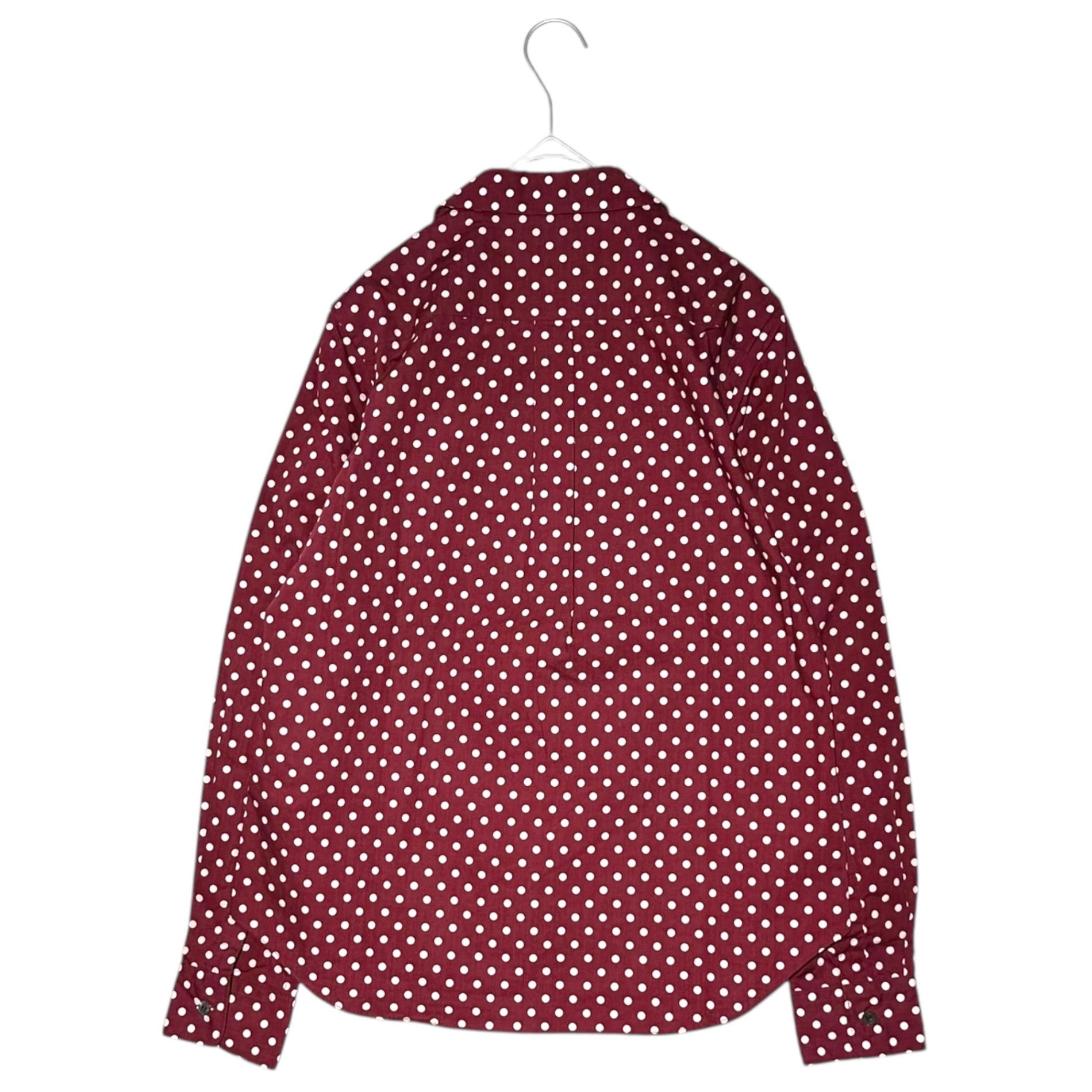 COMME des GARCONS × H&M(コムデギャルソン × エイチアンドエム) Shawl collar dot L/S shirt ショールカラー ドット L/S シャツ 38(M) レッド