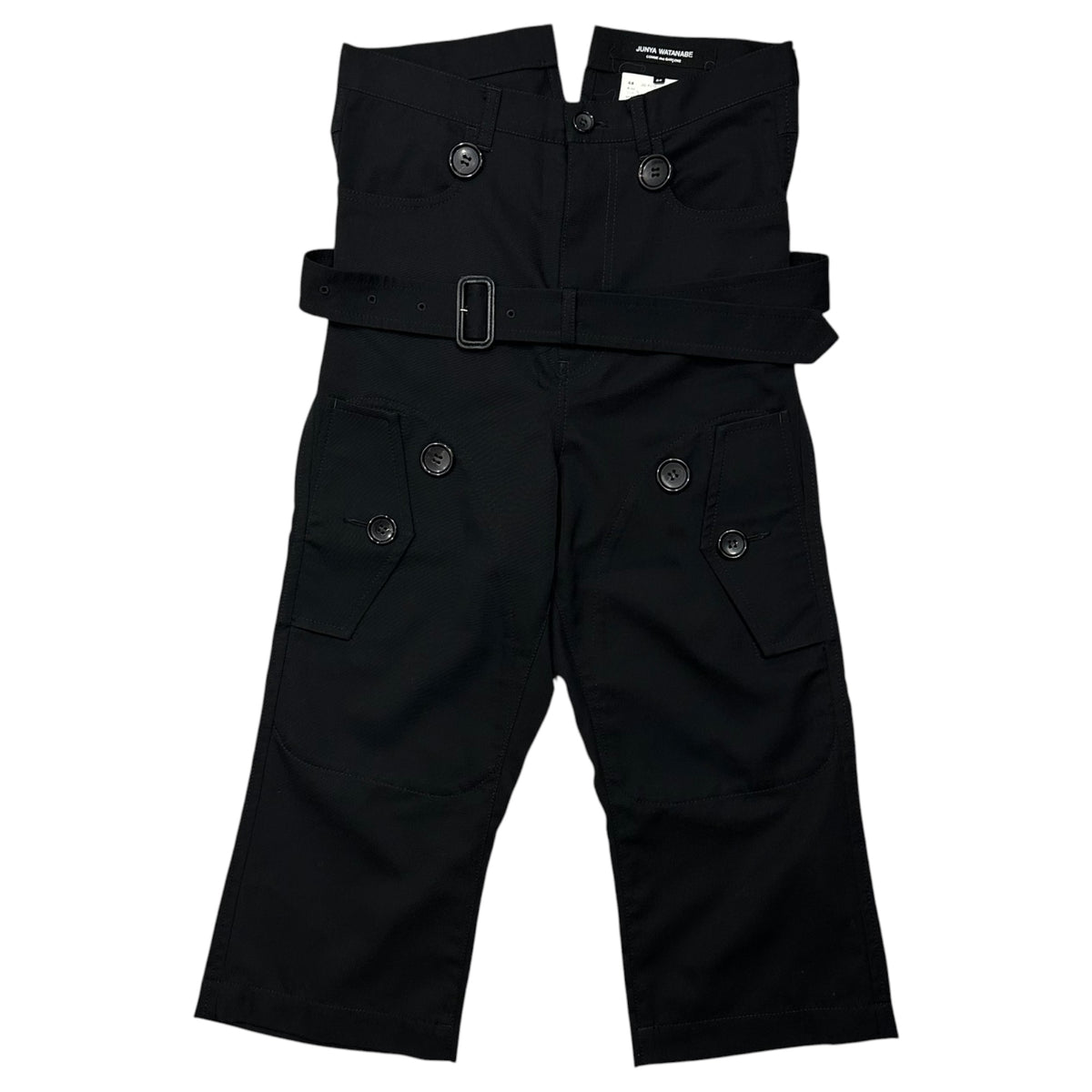 JUNYA WATANABE COMME des GARCONS(ジュンヤワタナベコムデギャルソン) 2006SS Wool Gabardine Sarouel Bondage Pants ウールギャバジン サルエル ボンテージ パンツ JQ-P006 SS ブラック AD2005 アーカイブ