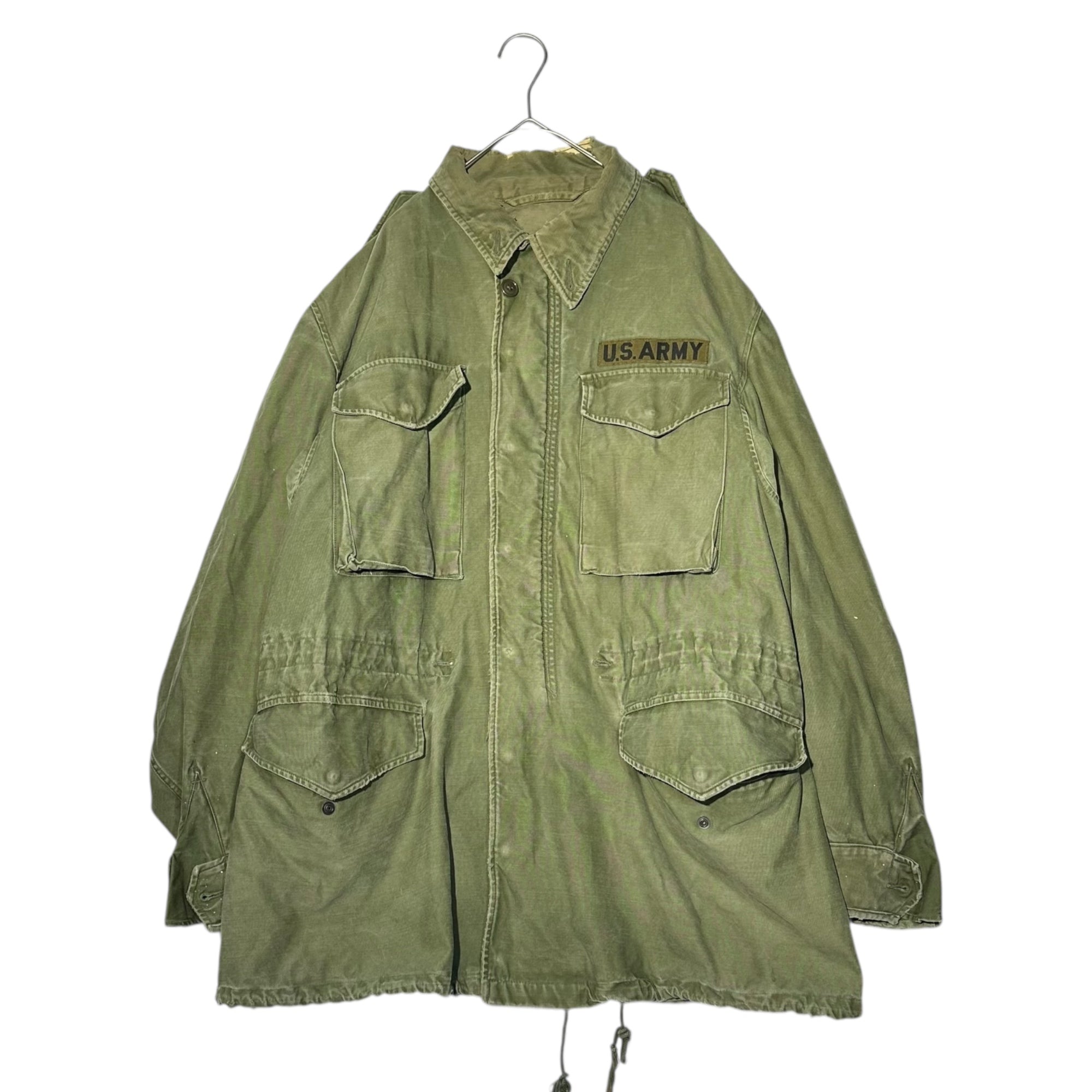 US ARMY(アメリカ軍) M-1951 Field Jacket フィールド ジャケット 表記無(L程度) セージグリーン 50's~60's 50年代～60年代 M51 ミリタリー ヴィンテージ CONMER ジップ アルミ
