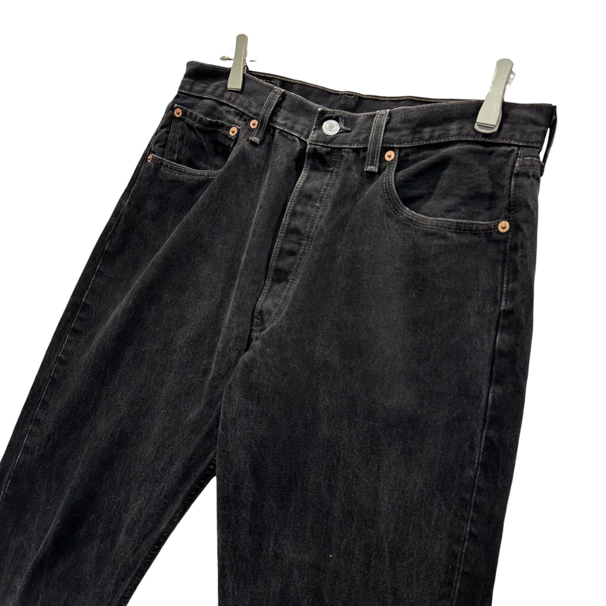 Levi's(リーバイス) 1990's~2000's 501 Overdyed Black Denim Pants 後染め ブラック デニム パンツ W33 L34 ブラック 90年代後半～ ボタン裏647 メキシコ製