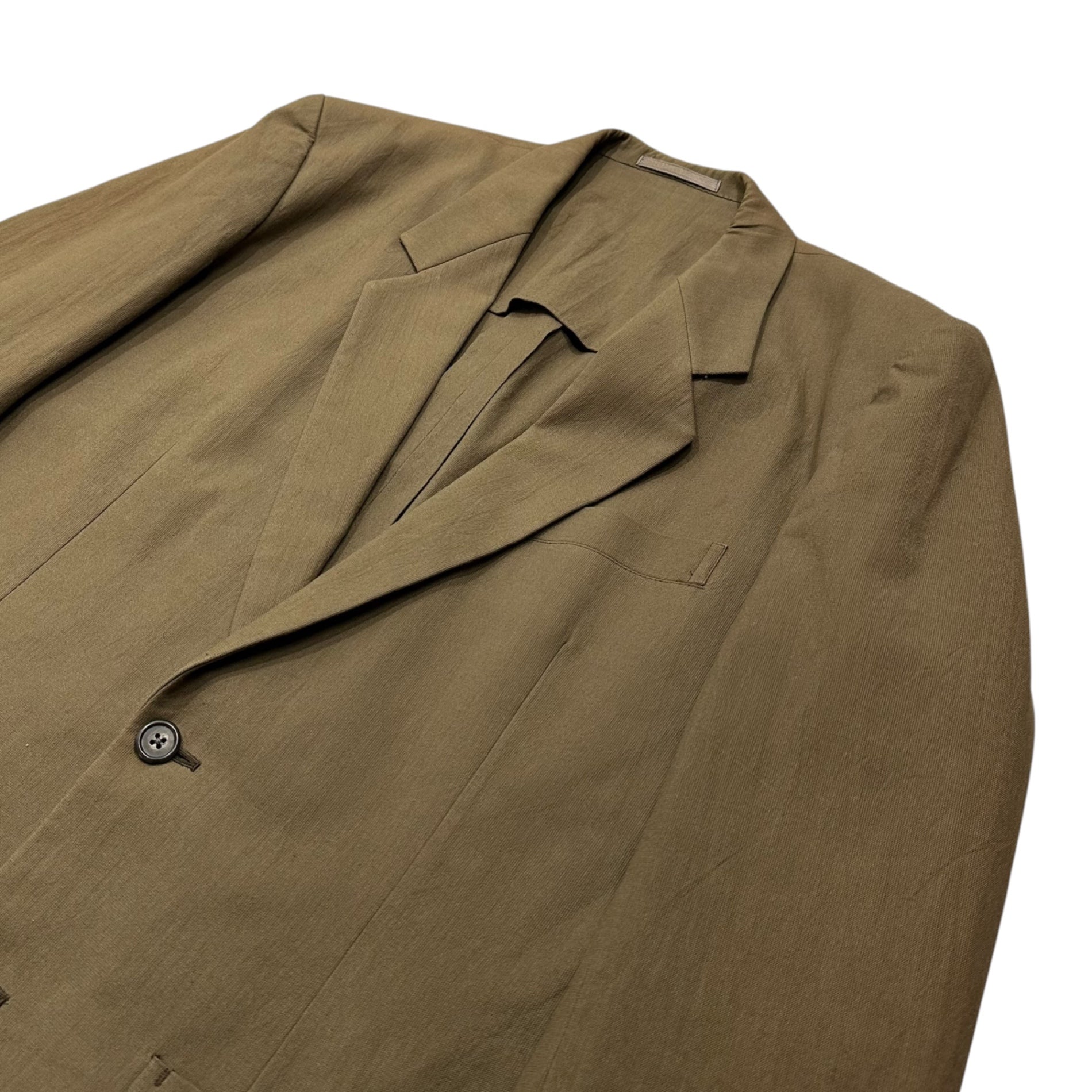 Y's for men(ワイズフォーメン) 1980's First-Production Cotton Tailored Jacket 初期 生産 コットン テーラード ジャケット M ブラウン 型番無 初期生産 稀少 80年代