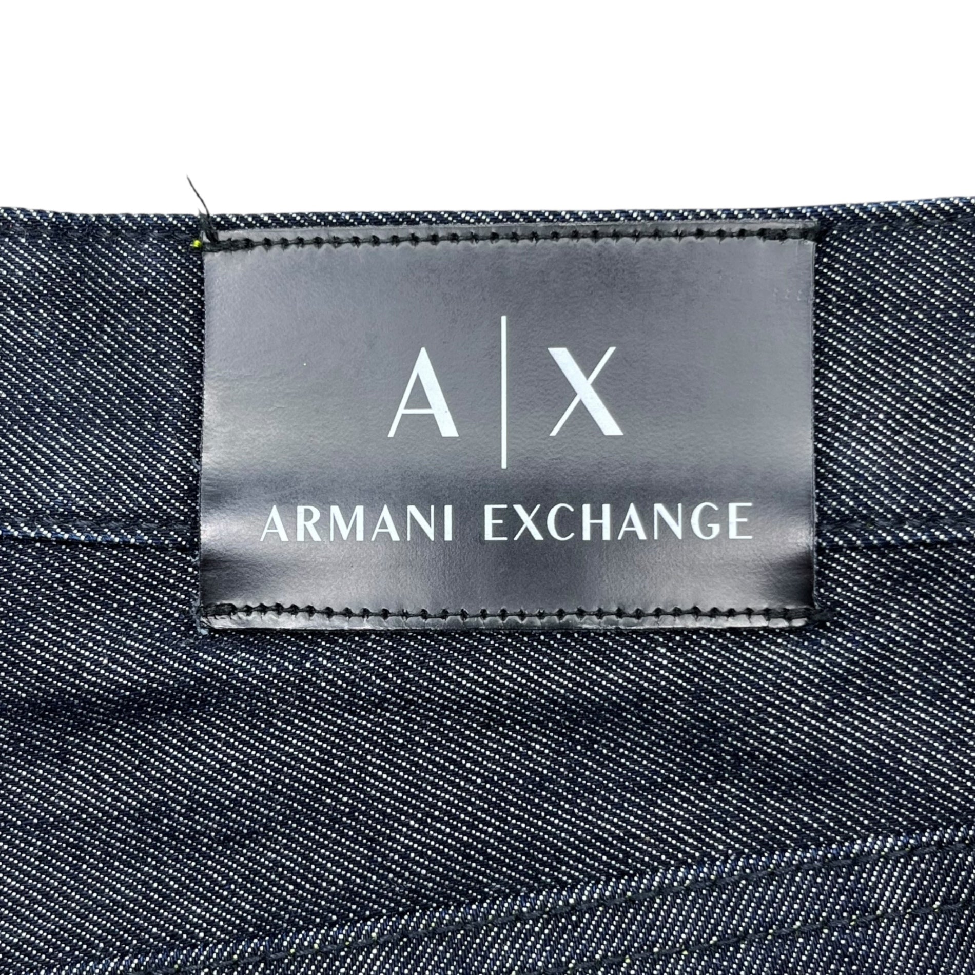 ARMANI EXCHANGE(アルマーニエクスチェンジ) Green stitch tapered denim pants グリーンステッチ テーパード デニム パンツ 3KZJ30 Z1FZZ 36(XL程度) インディゴ