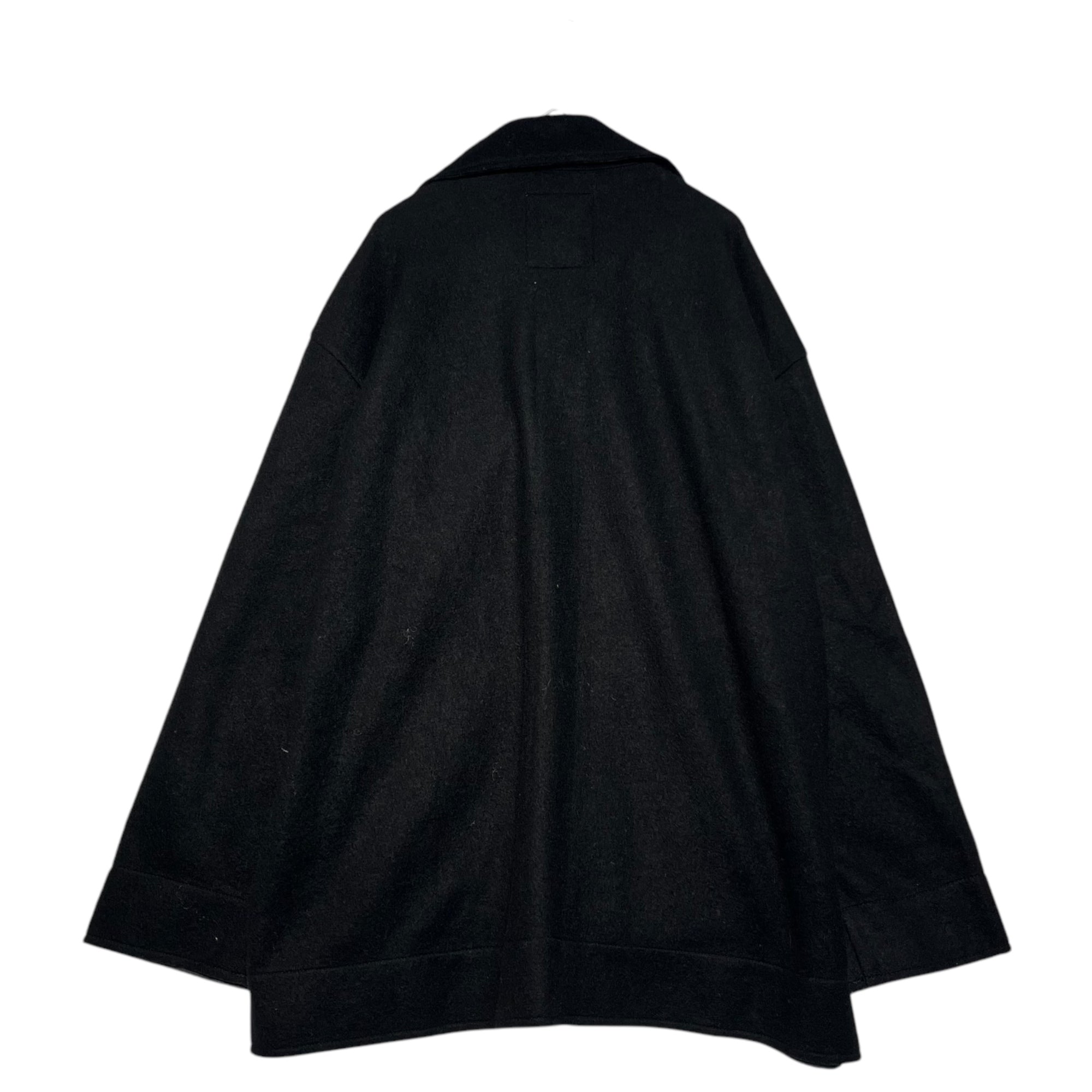 YOHJI YAMAMOTO NOIR(ヨウジヤマモトノアール) Buttonless wool cardigan ボタンレス ウール カーディガン NP-T49-661 2 ブラック