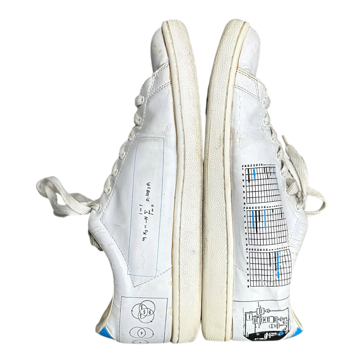 UNDERCOVERISM(アンダーカバイズム) 2011AW Element symbol graphic sneakers 元素記号 グラフィック スニーカー F6F02 L(27cm〜27.5cm程度) ホワイト