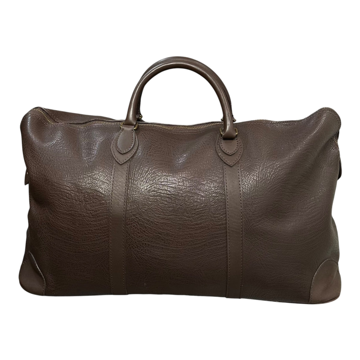 tricot COMME des GARCONS(トリココムデギャルソン) 1980's All-Leather Big Boston Bag オール レザー ビッグ ボストン バッグ FREE ブラウン 80s アーカイブ