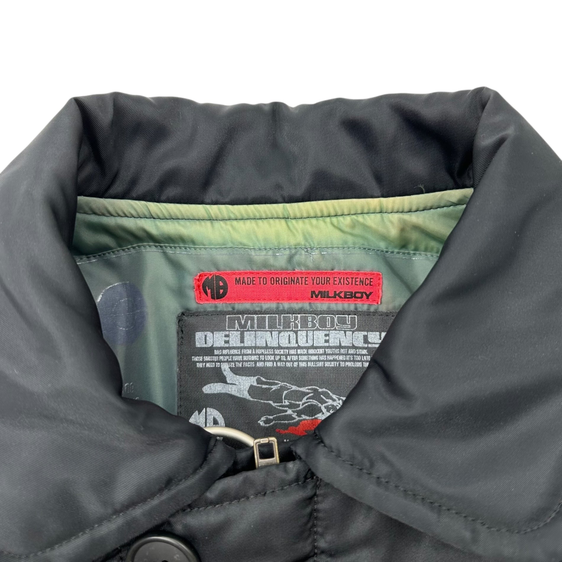 MILKBOY(ミルクボーイ) 00's MA-1 Coat 00年代 中綿 MA1 コート 10-0020 FREE ブラック Y2K