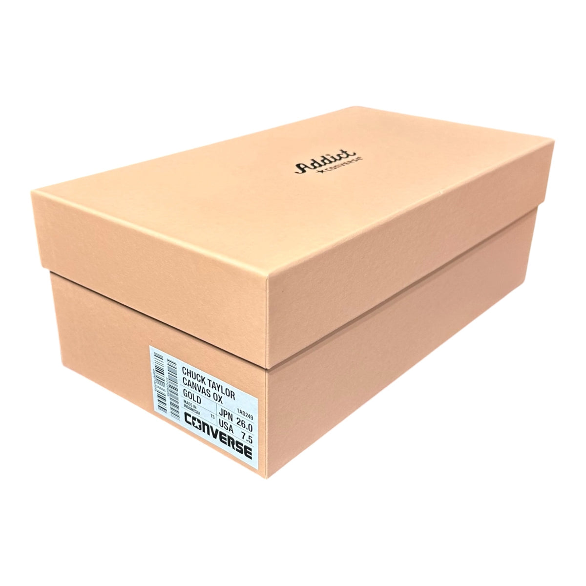 CONVERSE ADDICT(コンバースアディクト) CHUCK TAYLOR CANVAS OX チャックテイラー 1AD249 26cm ゴールド スニーカー